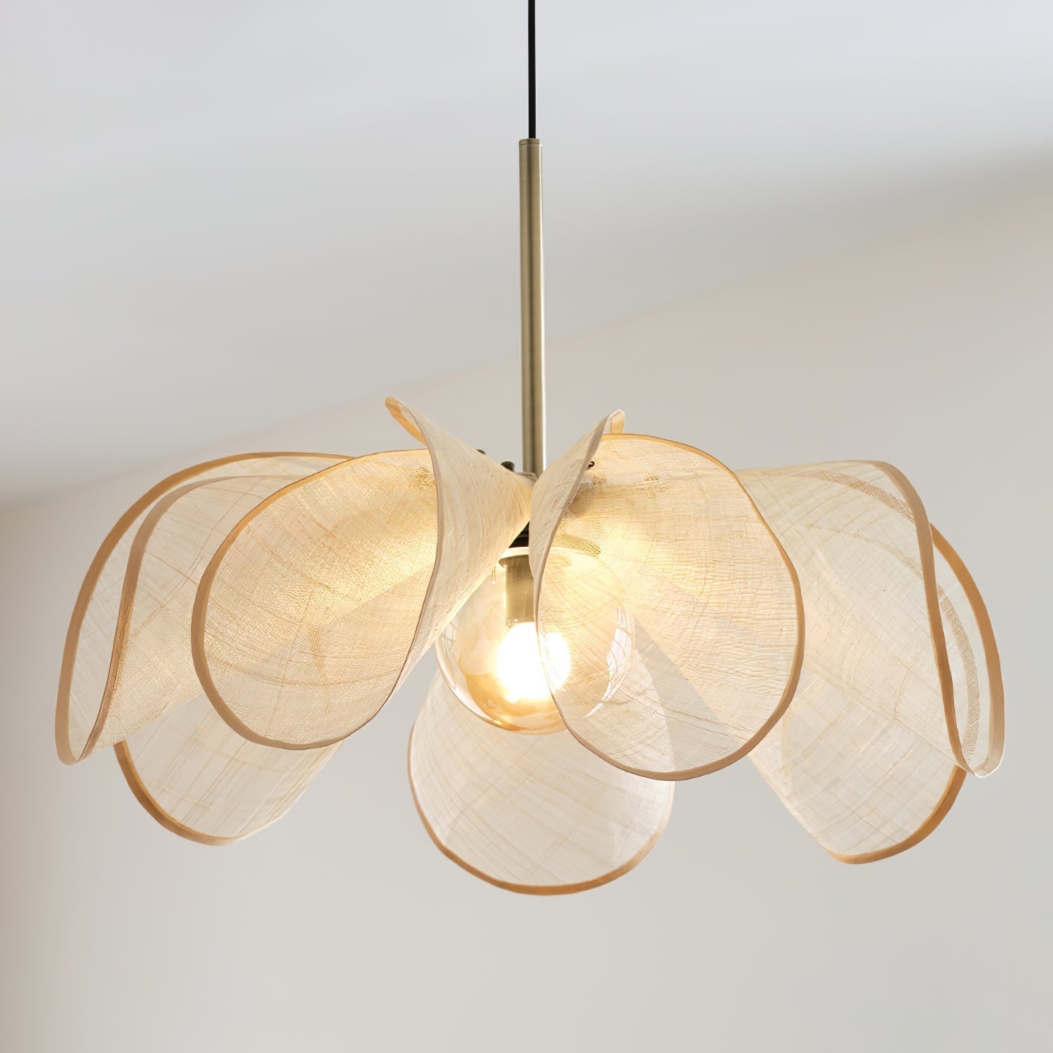 Elowe Abaca-Faser Pendelleuchte-Letslighting