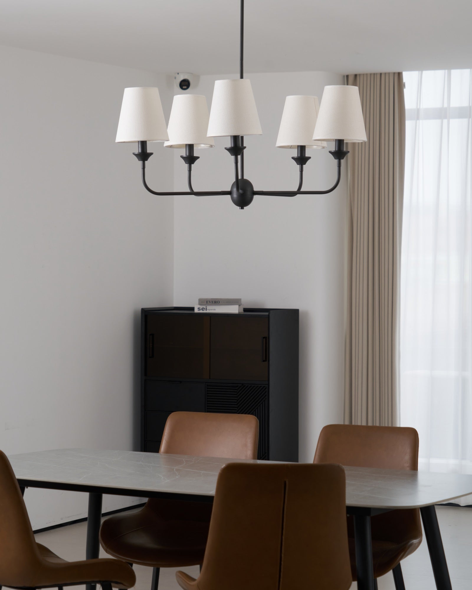 Zesorel Industrieller Vintage-Kronleuchter aus Stoff-Letslighting