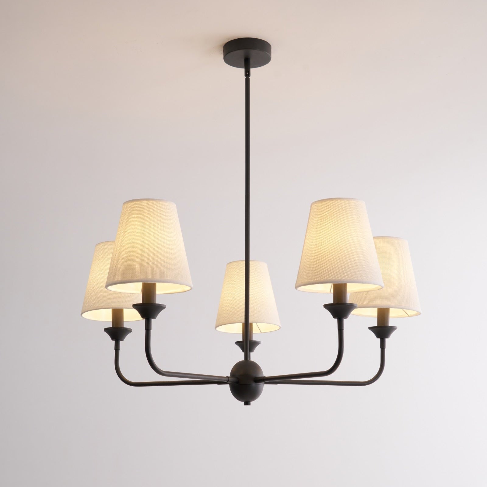 Zesorel Industrieller Vintage-Kronleuchter aus Stoff-Letslighting