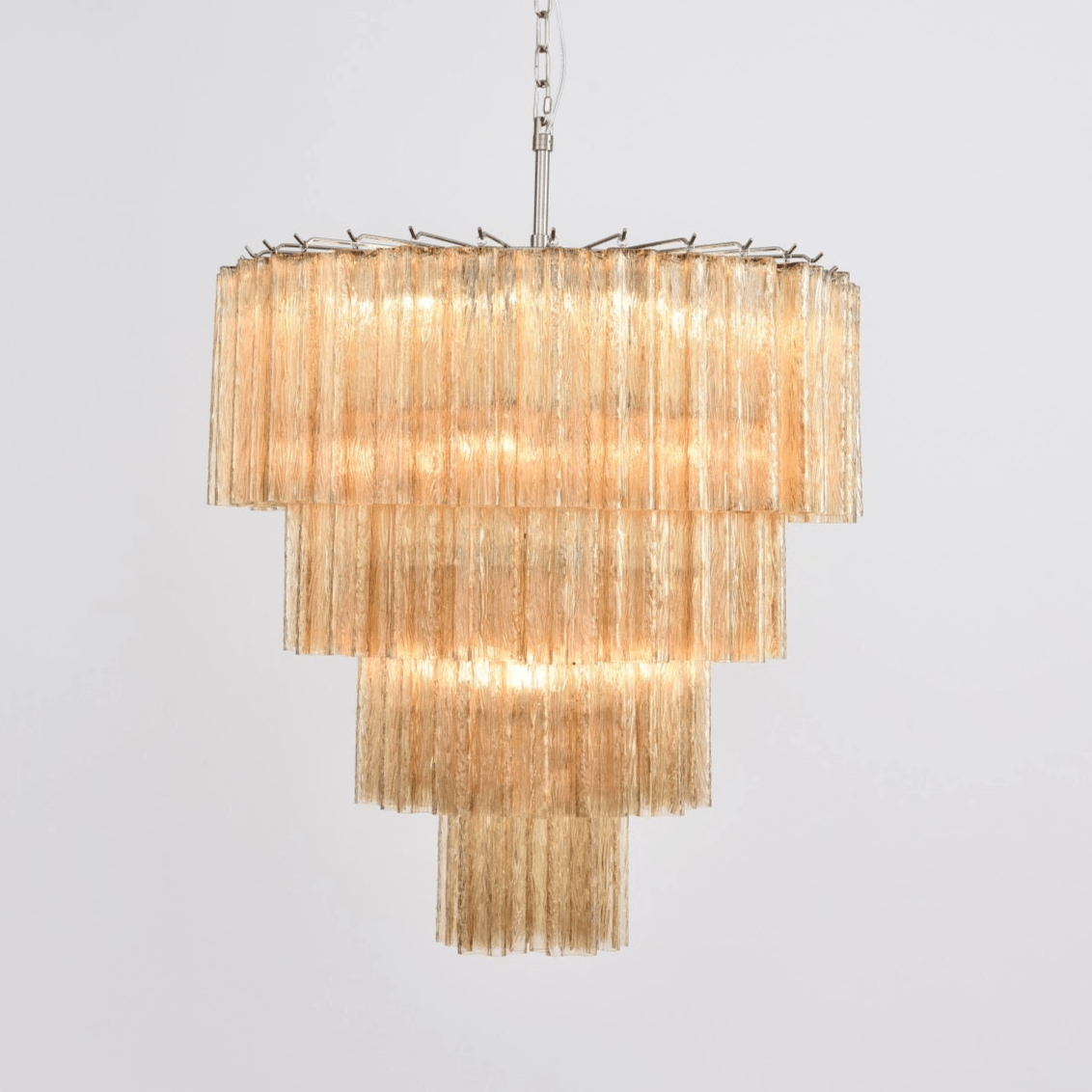 Aurora Chandelier Cascade Layered Glass Elegant Vintage - Neutralighting