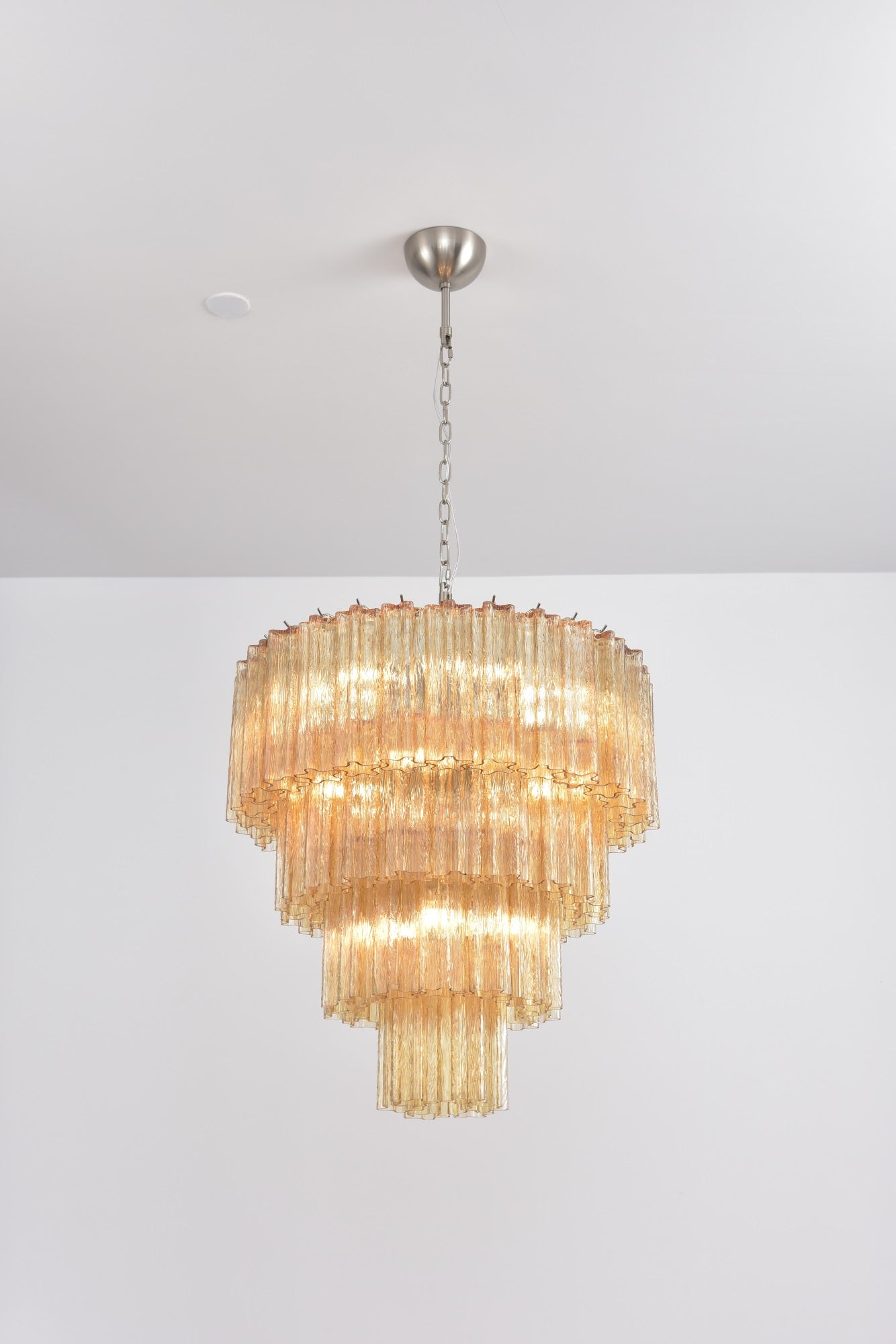 Aurora Chandelier Cascade Layered Glass Elegant Vintage - Neutralighting