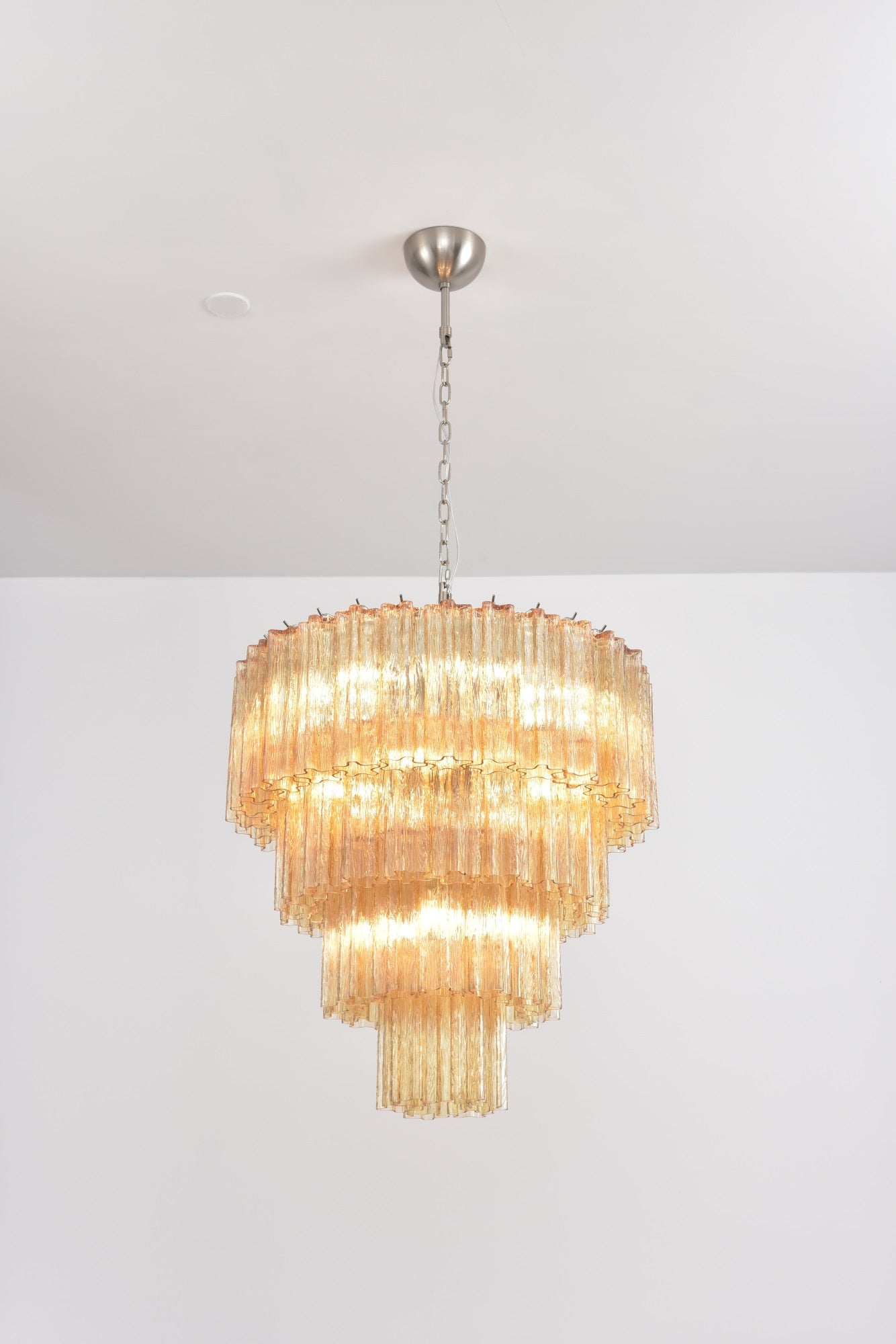 Aurora Chandelier Cascade Layered Glass Elegant Vintage - Neutralighting