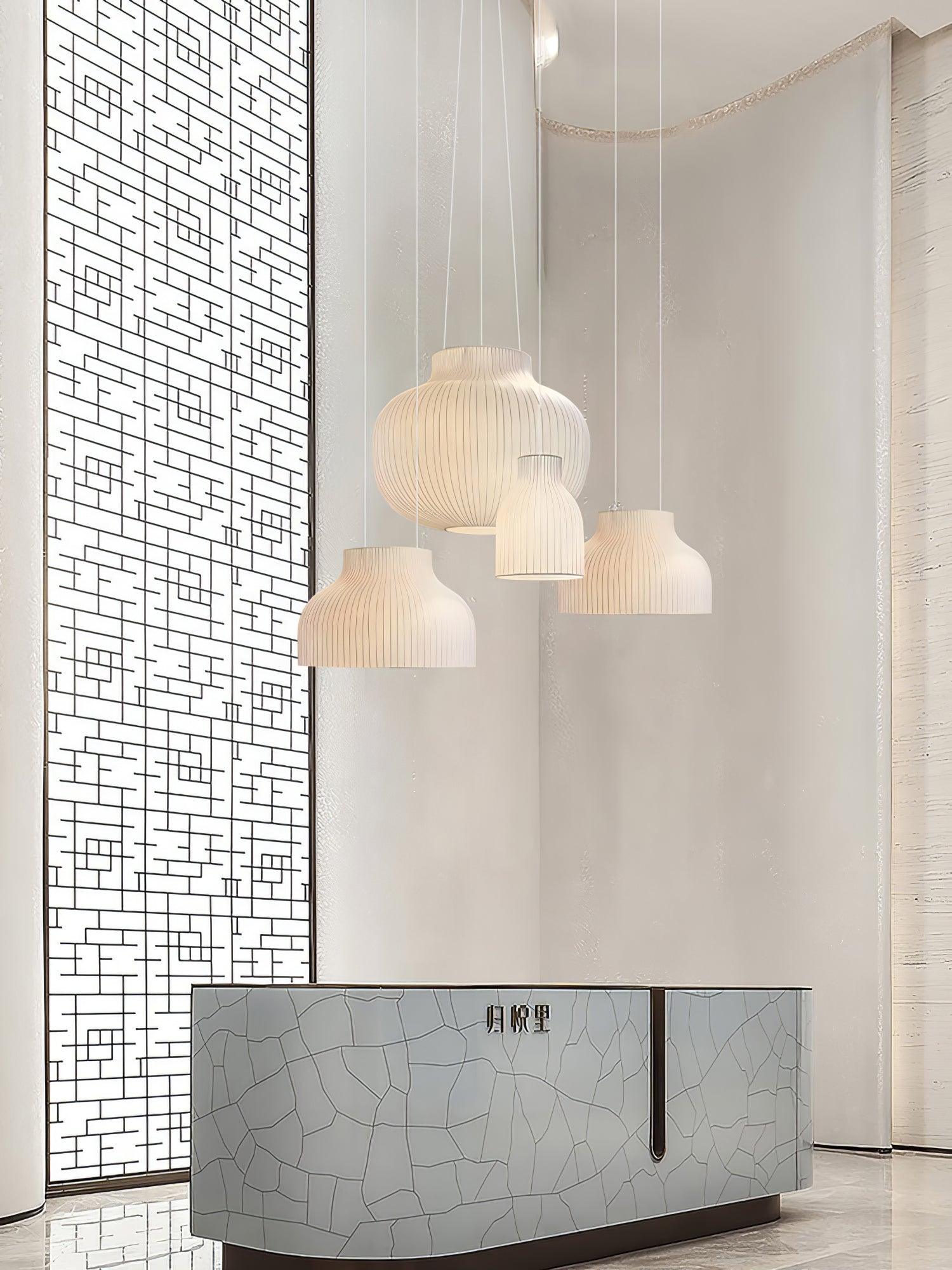 Lumina Seide Gerippt Pendelleuchte-Letslighting