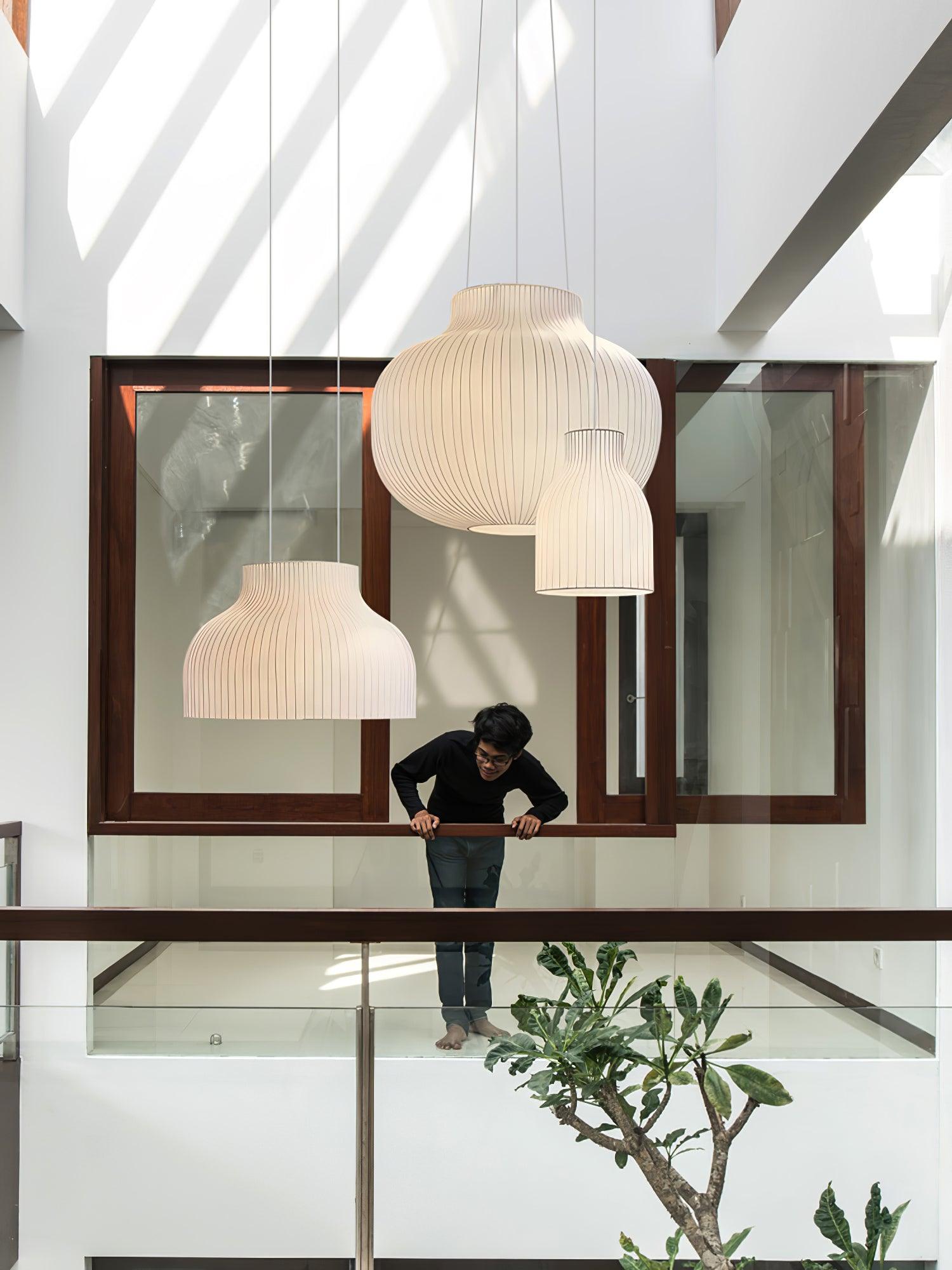 Lumina Seide Gerippt Pendelleuchte-Letslighting