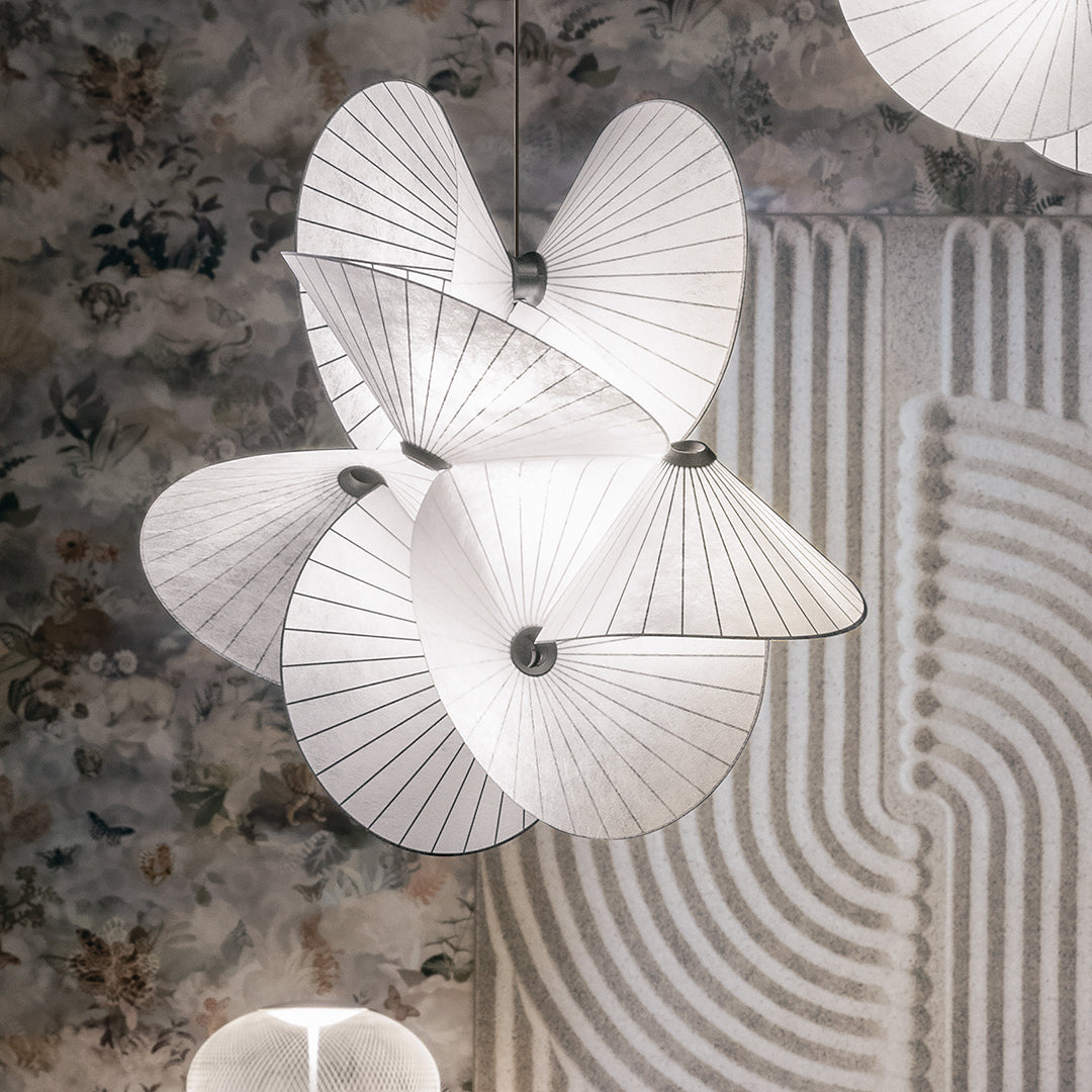 Zerinarae Blumenstoff Pendelleuchte-Letslighting