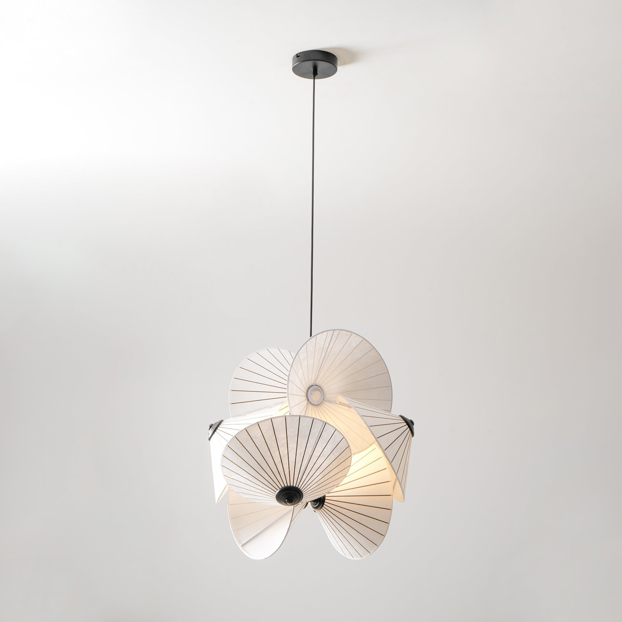 Zerinarae Blumenstoff Pendelleuchte-Letslighting