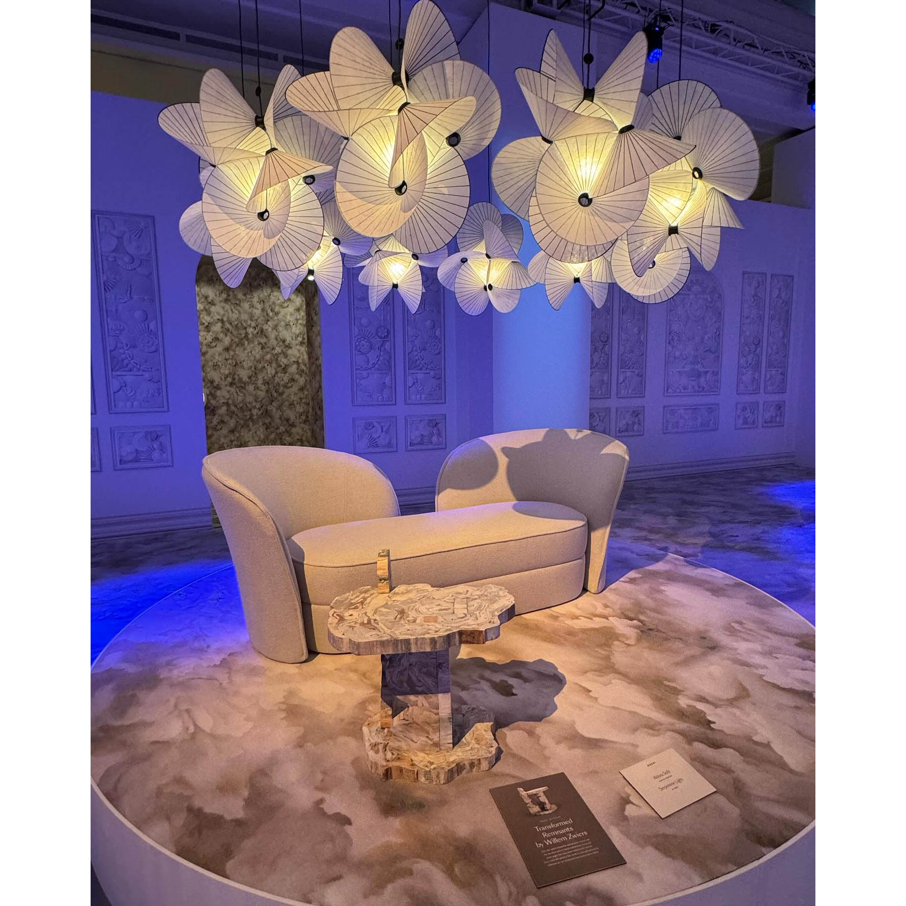 Zerinarae Blumenstoff Pendelleuchte-Letslighting