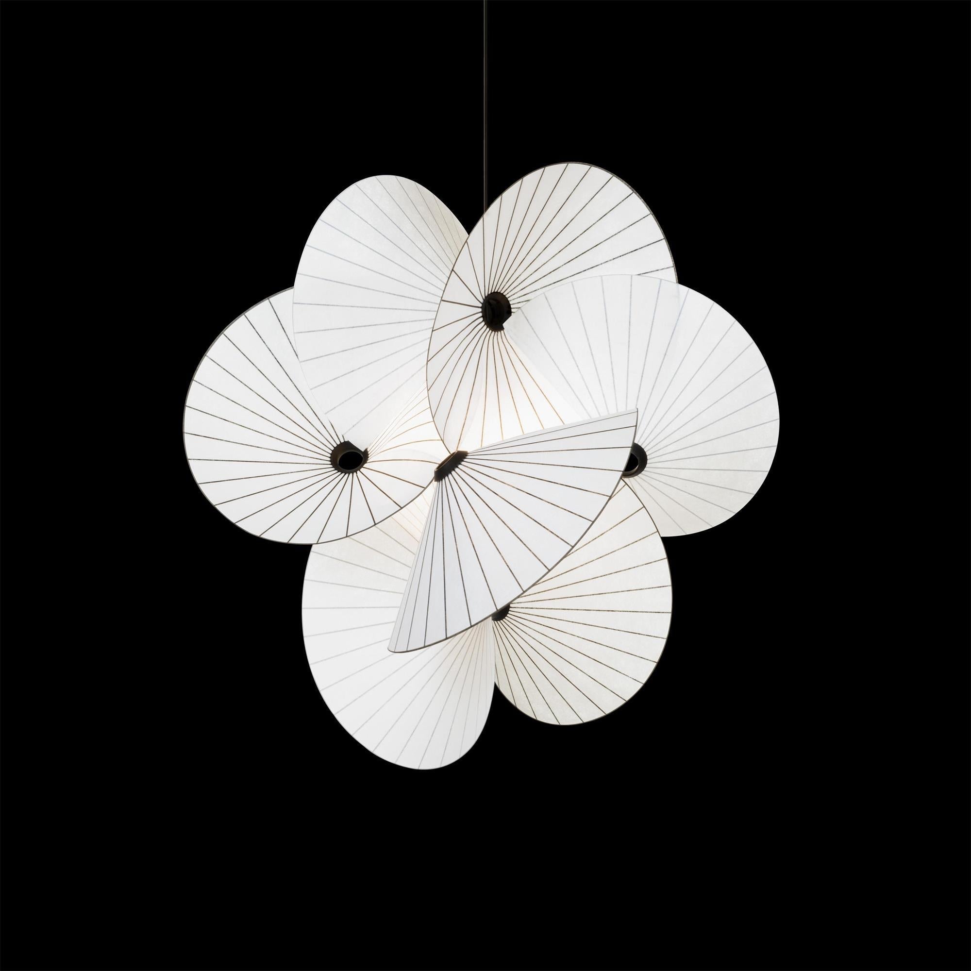 Zerinarae Blumenstoff Pendelleuchte-Letslighting