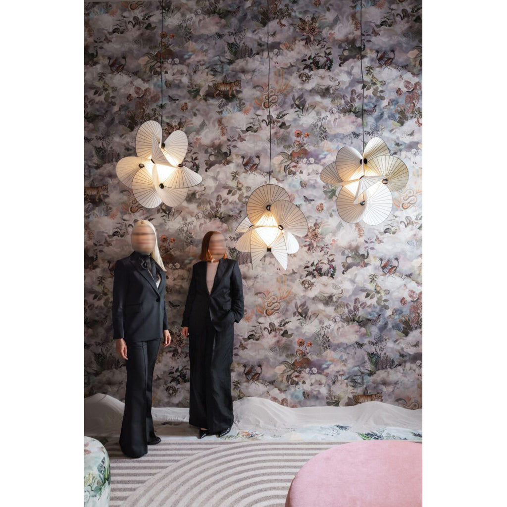 Zerinarae Blumenstoff Pendelleuchte-Letslighting