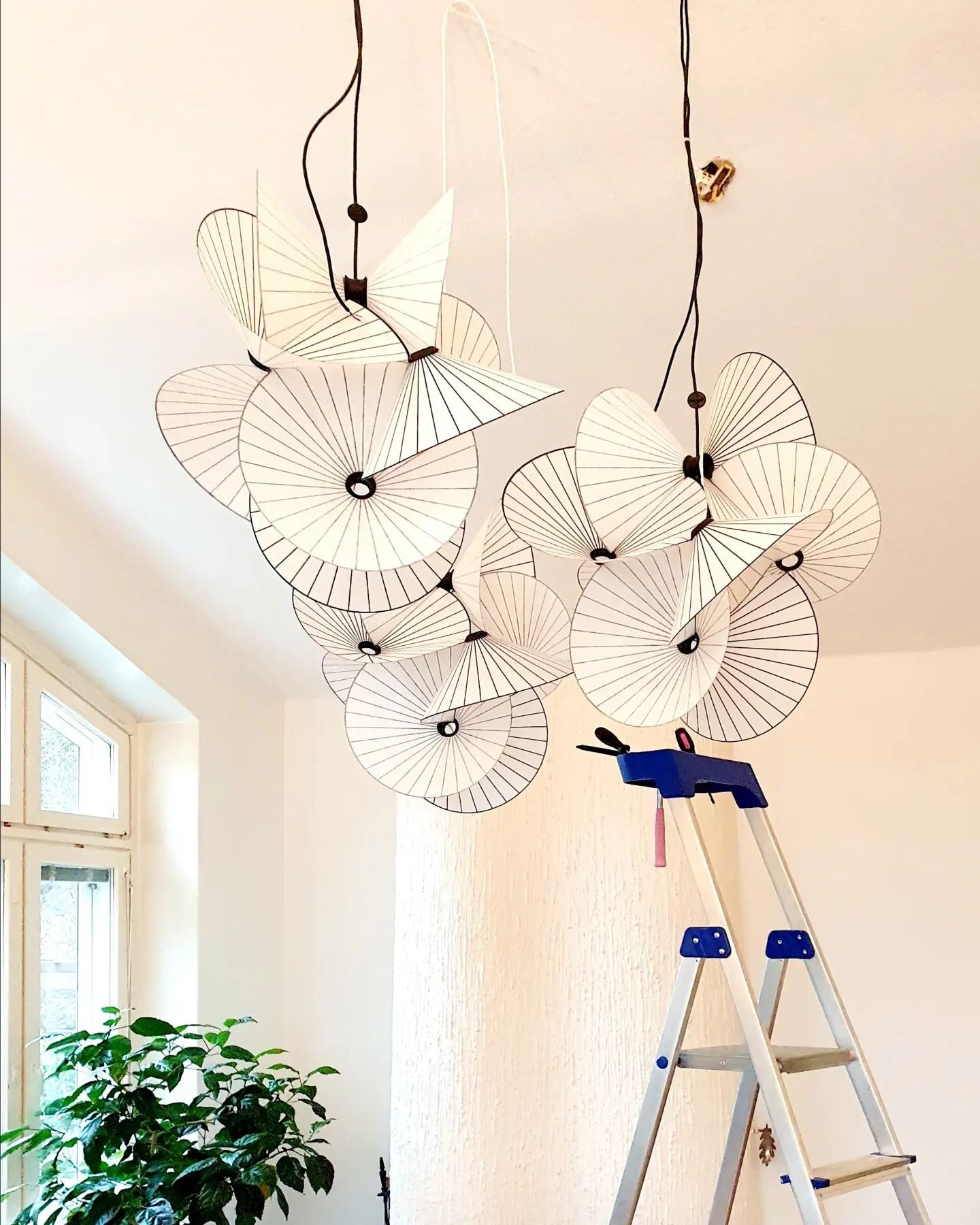 Zerinarae Blumenstoff Pendelleuchte-Letslighting