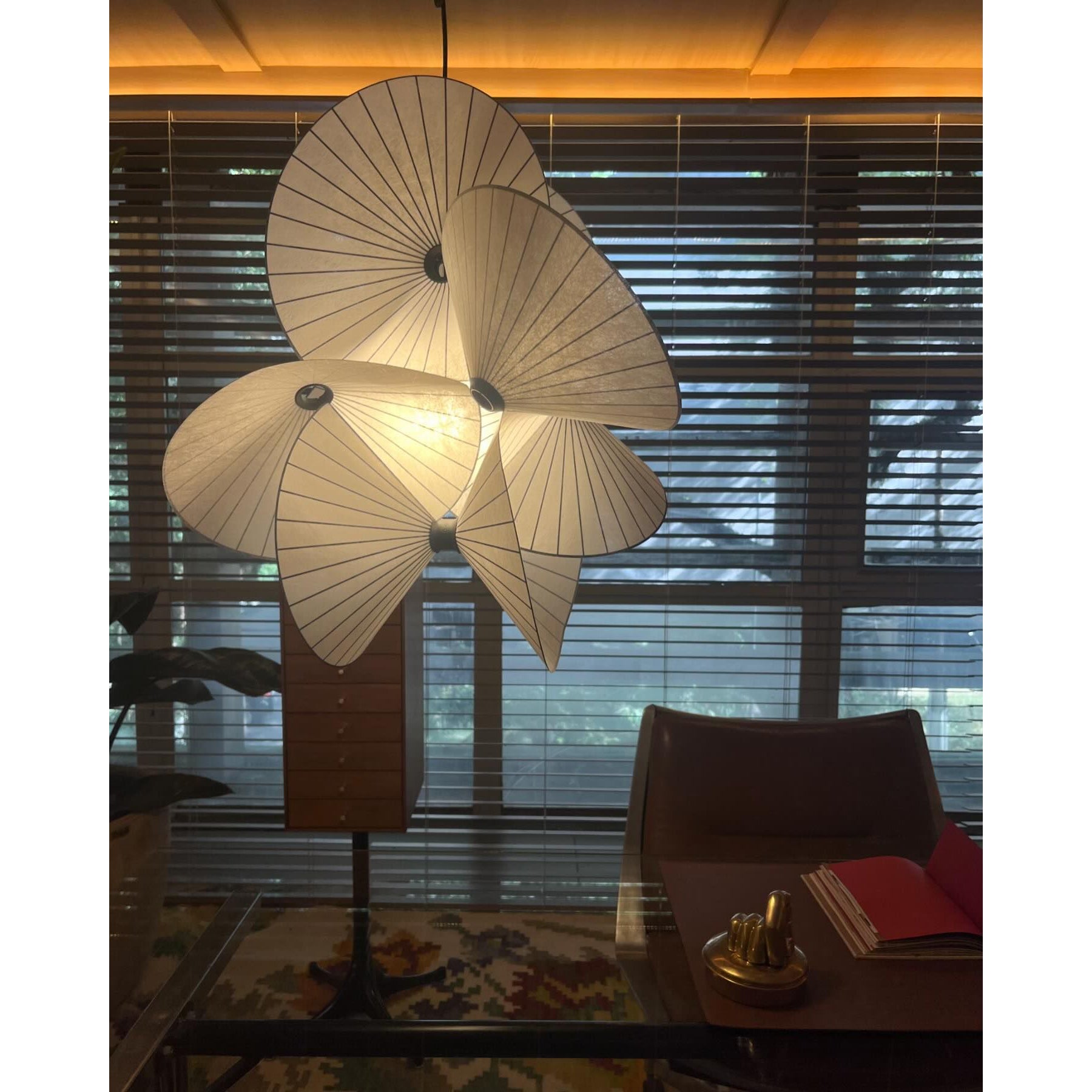 Zerinarae Blumenstoff Pendelleuchte-Letslighting