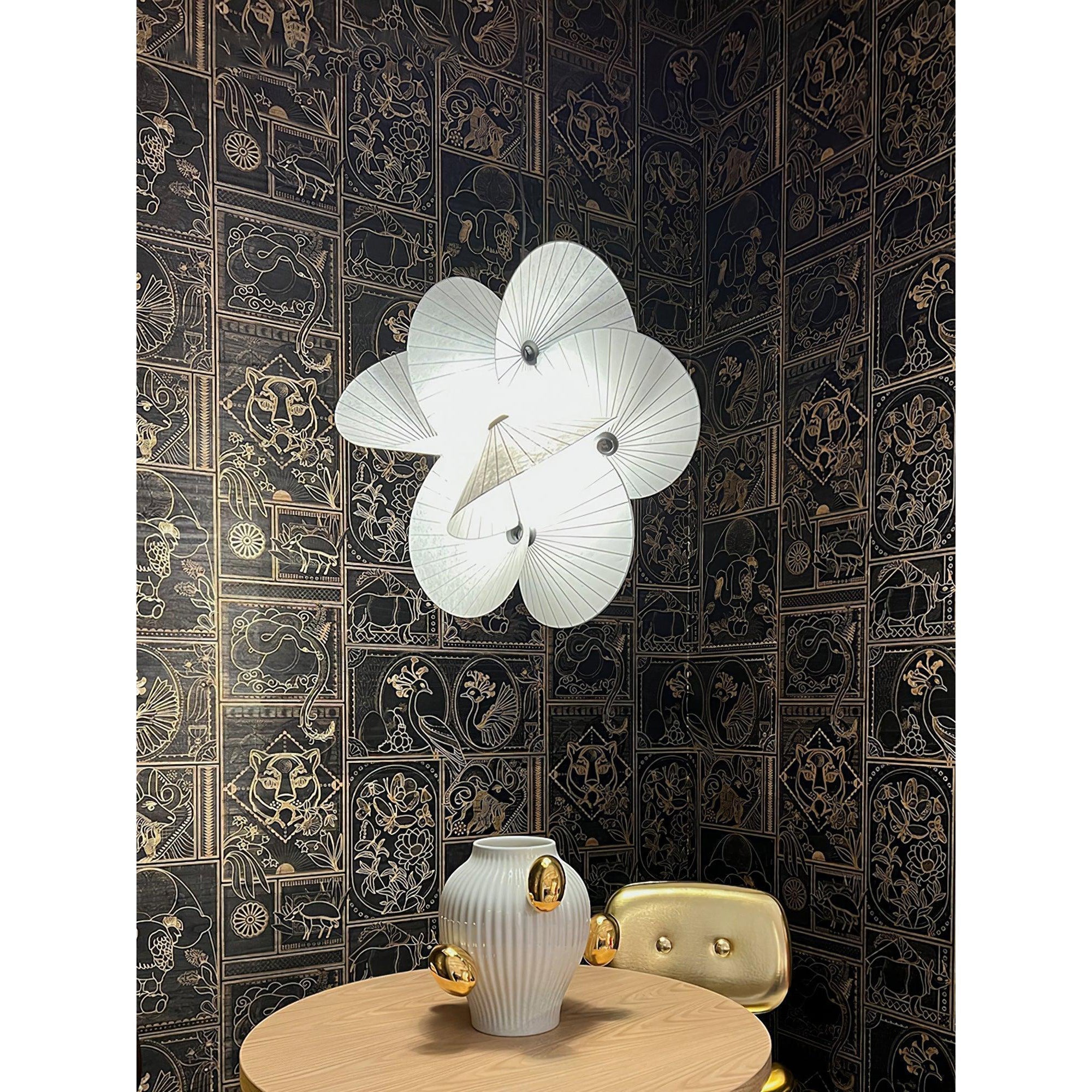 Zerinarae Blumenstoff Pendelleuchte-Letslighting
