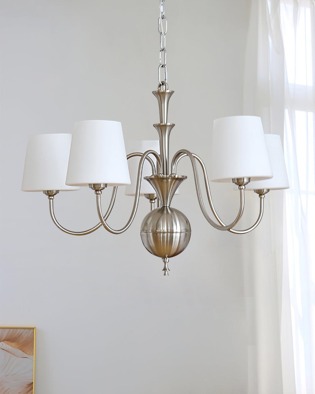 Olmiris Eleganter Kronleuchter aus Nickel-Letslighting