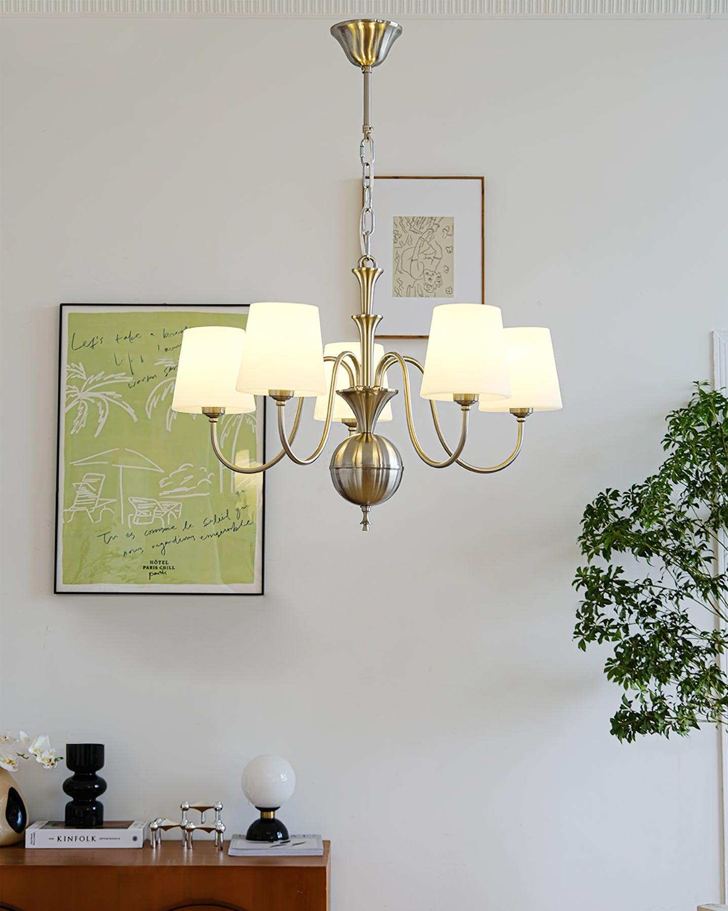 Olmiris Eleganter Kronleuchter aus Nickel-Letslighting