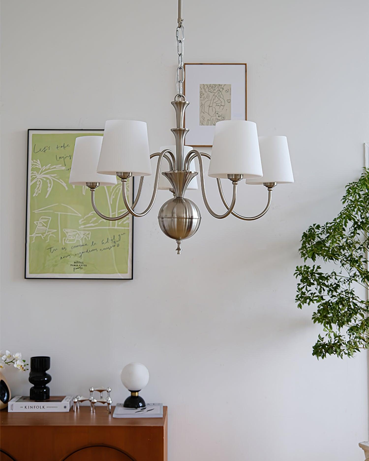 Olmiris Eleganter Kronleuchter aus Nickel-Letslighting