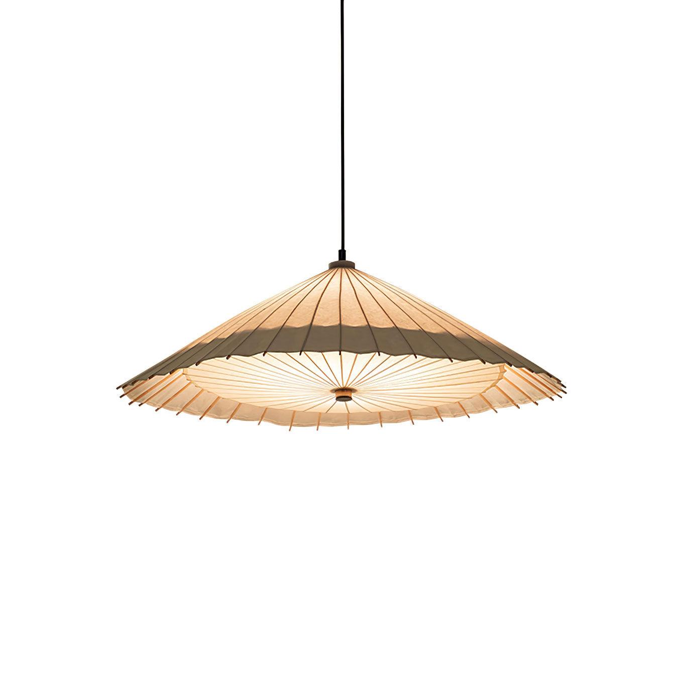 Solara Pendelleuchte Papier Schirm Plissiert Esszimmer-Letslighting
