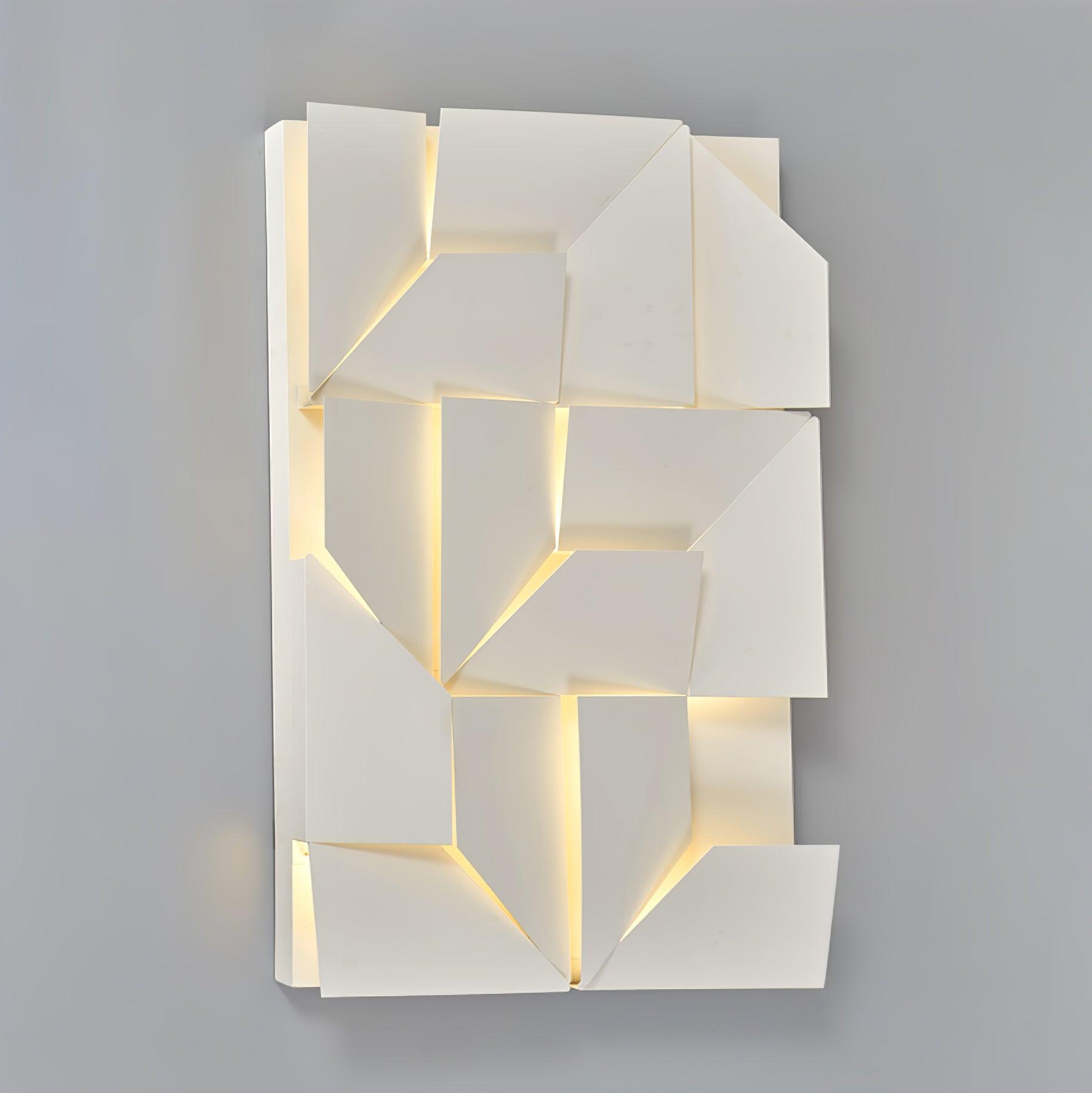 Wandleuchte 3D Geometrisch Panels Geschichtet Licht Kunst Fernbedienung Dimmen Modern-Letslighting