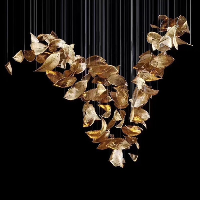 Cesilila Schillernder Blatt-Pendelleuchter-Letslighting