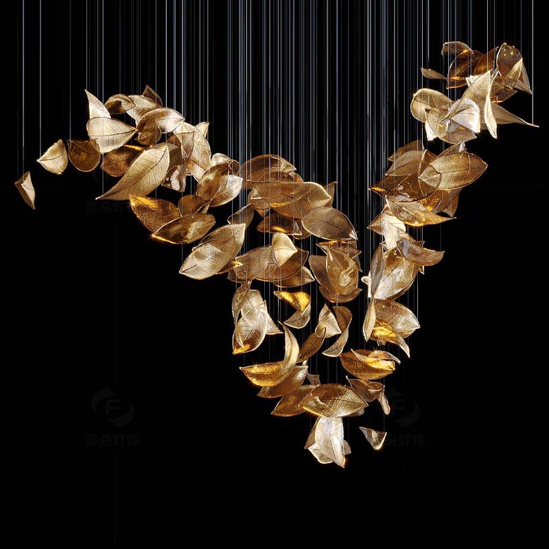 Cesilila Schillernder Blatt-Pendelleuchter-Letslighting