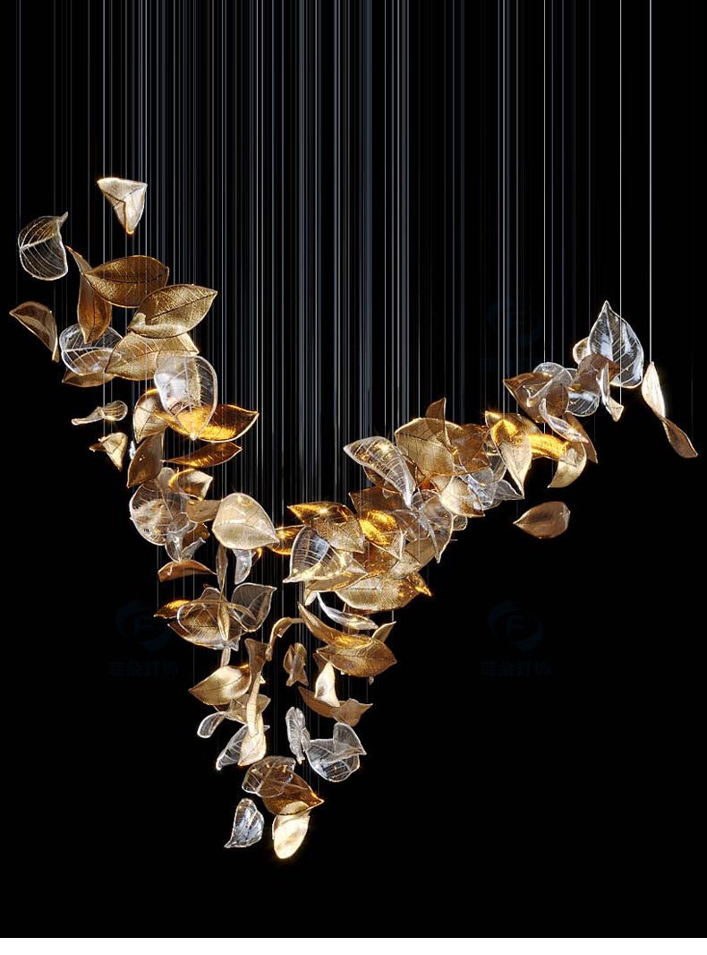 Cesilila Schillernder Blatt-Pendelleuchter-Letslighting