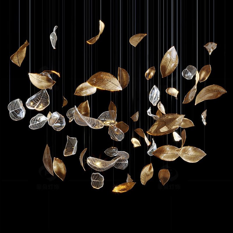 Cesilila Schillernder Blatt-Pendelleuchter-Letslighting