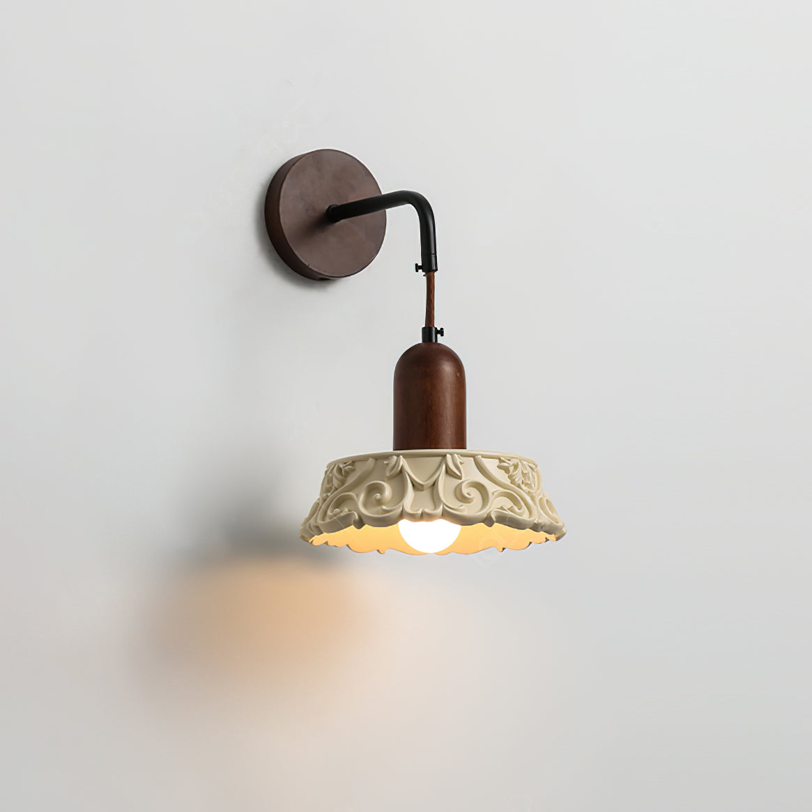 Margan Vintage Holz Wandleuchte-Letslighting