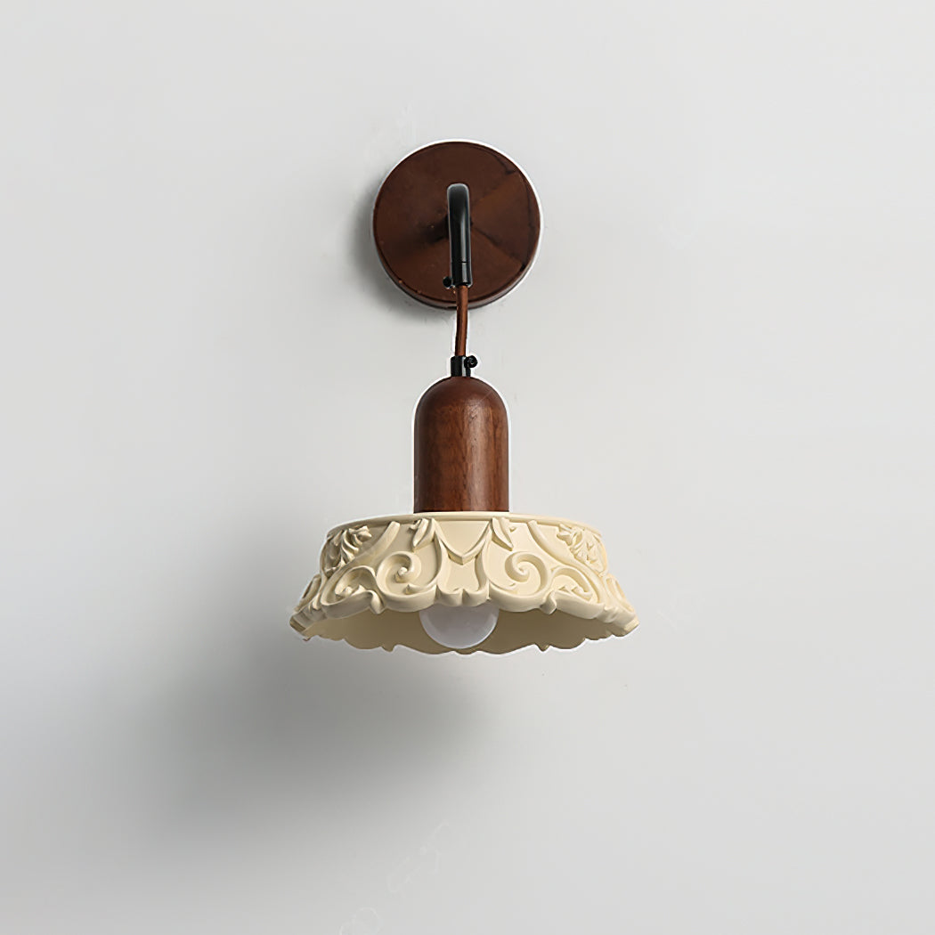 Margan Vintage Holz Wandleuchte-Letslighting