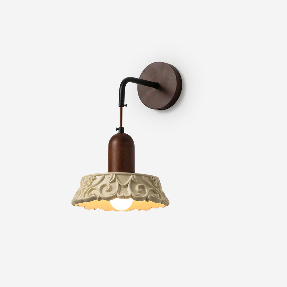 Margan Vintage Holz Wandleuchte-Letslighting