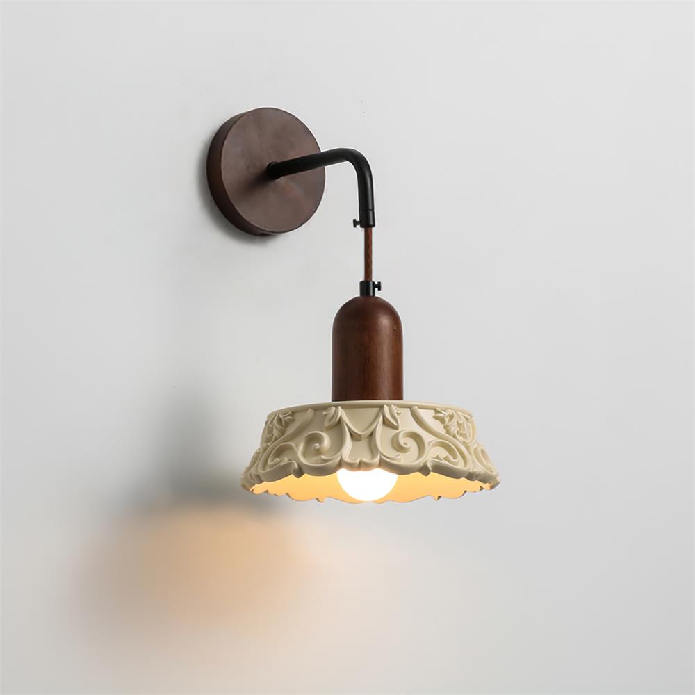 Margan Vintage Holz Wandleuchte-Letslighting