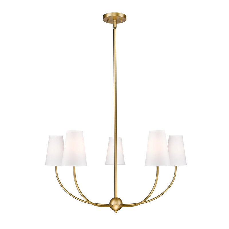 Vetheisra Vintage Industrial Brass Fabric Chandelier - Letslighting