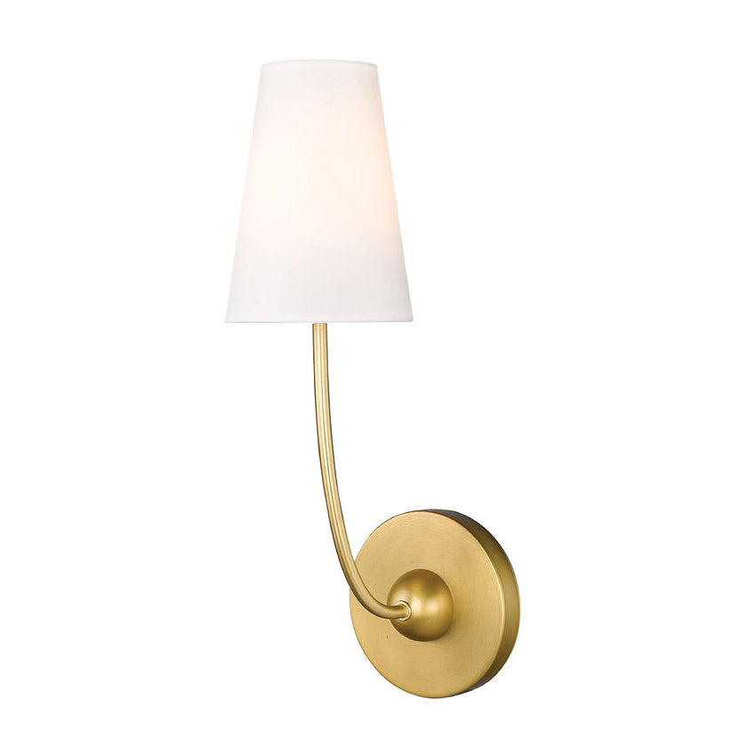 Aldoren Vintage Modern Minimalist Brass Fabric Wall Lamp - Letslighting