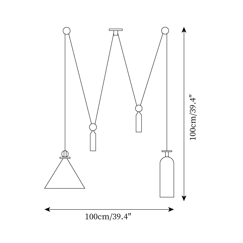 Covine Multi-Shape Adjustable Pendant Light - Letslighting