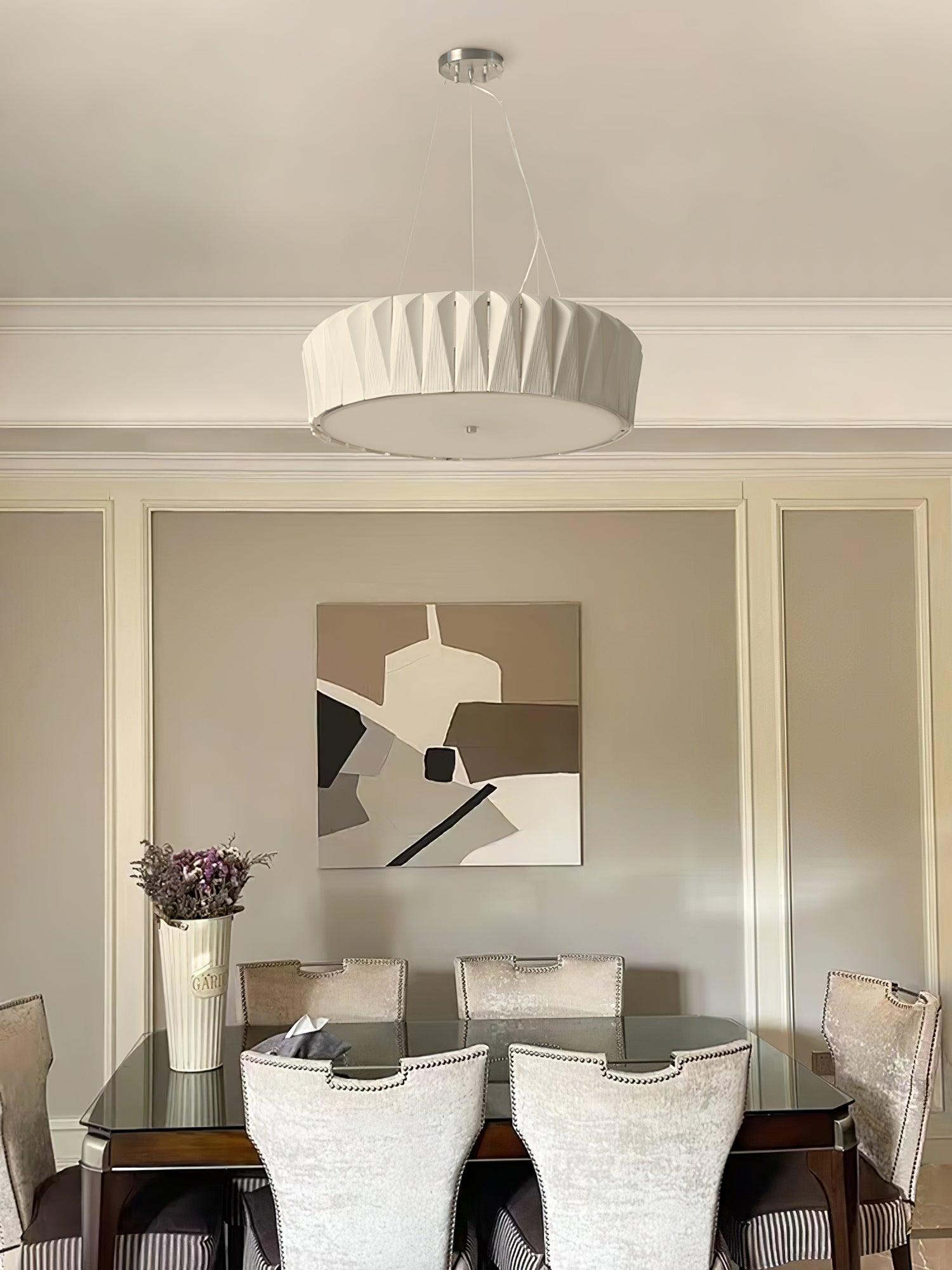Vaeliora Gerippte Keramik Pendelleuchte-Letslighting