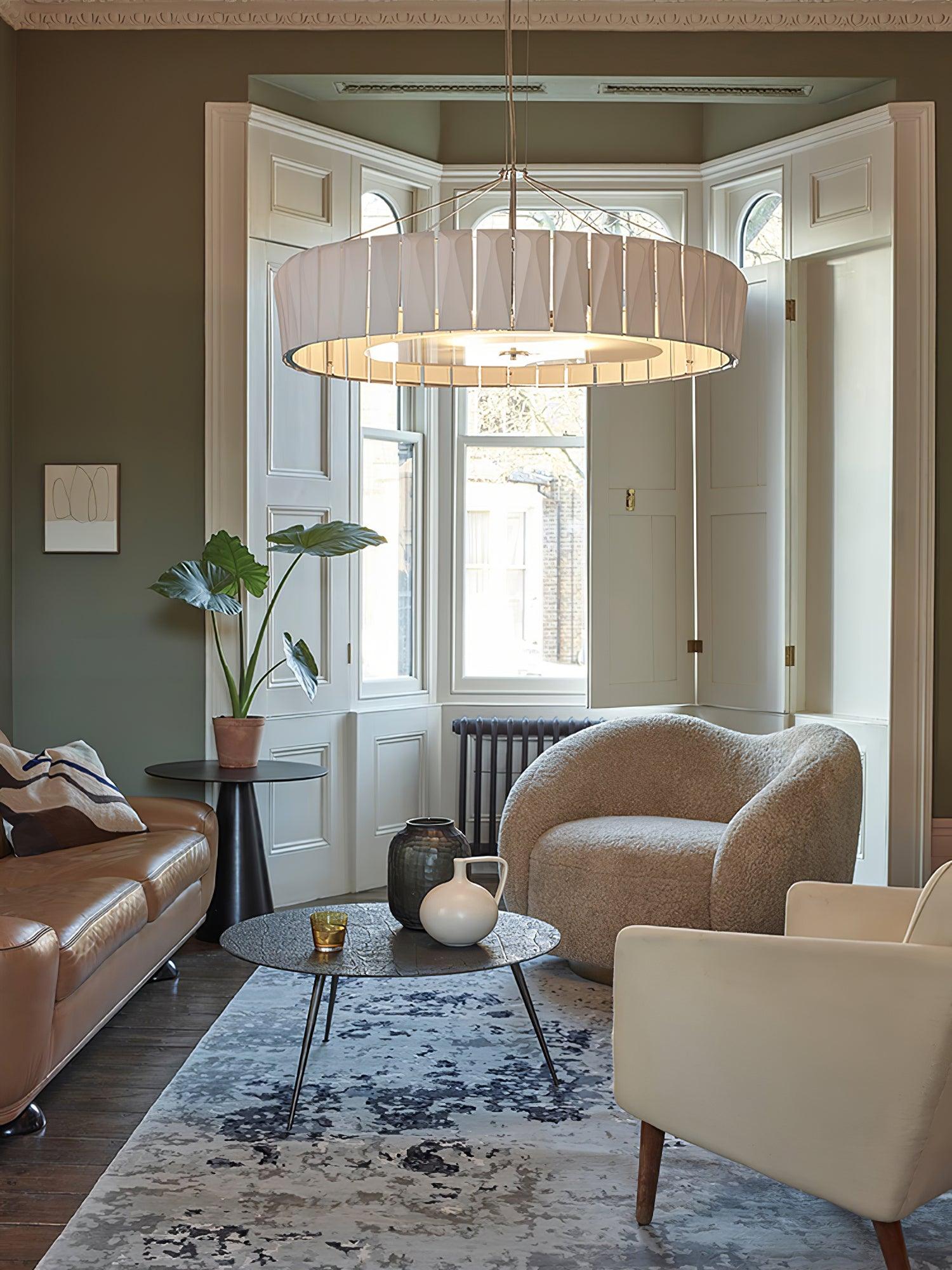 Vaeliora Gerippte Keramik Pendelleuchte-Letslighting