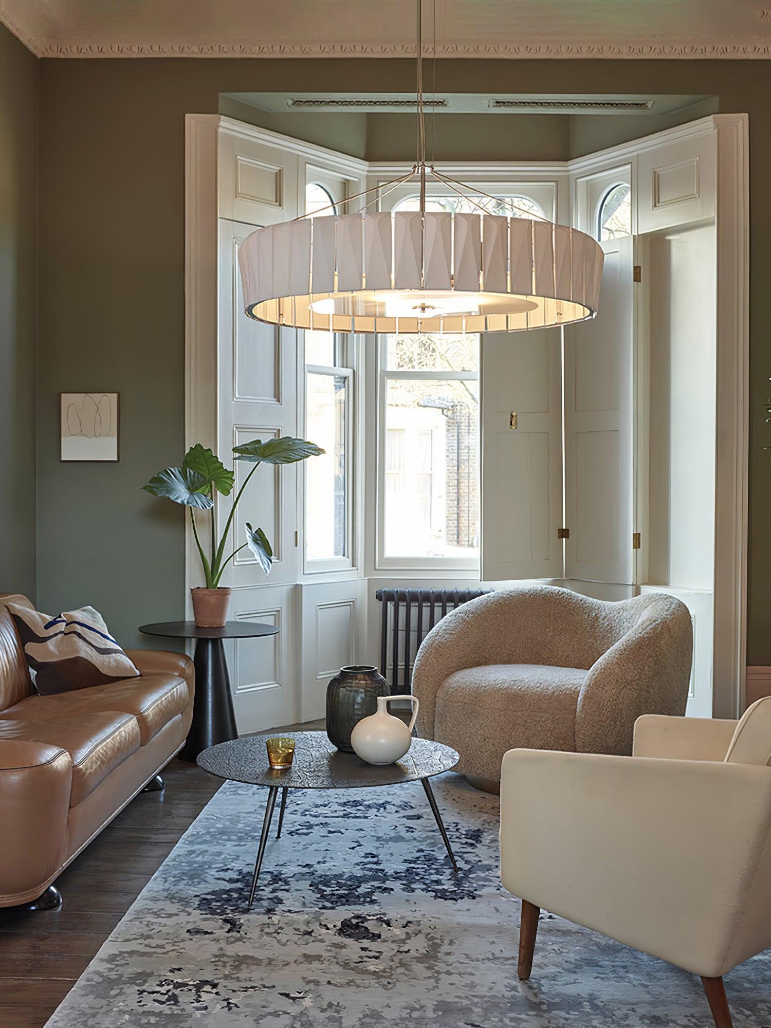 Vaeliora Gerippte Keramik Pendelleuchte-Letslighting