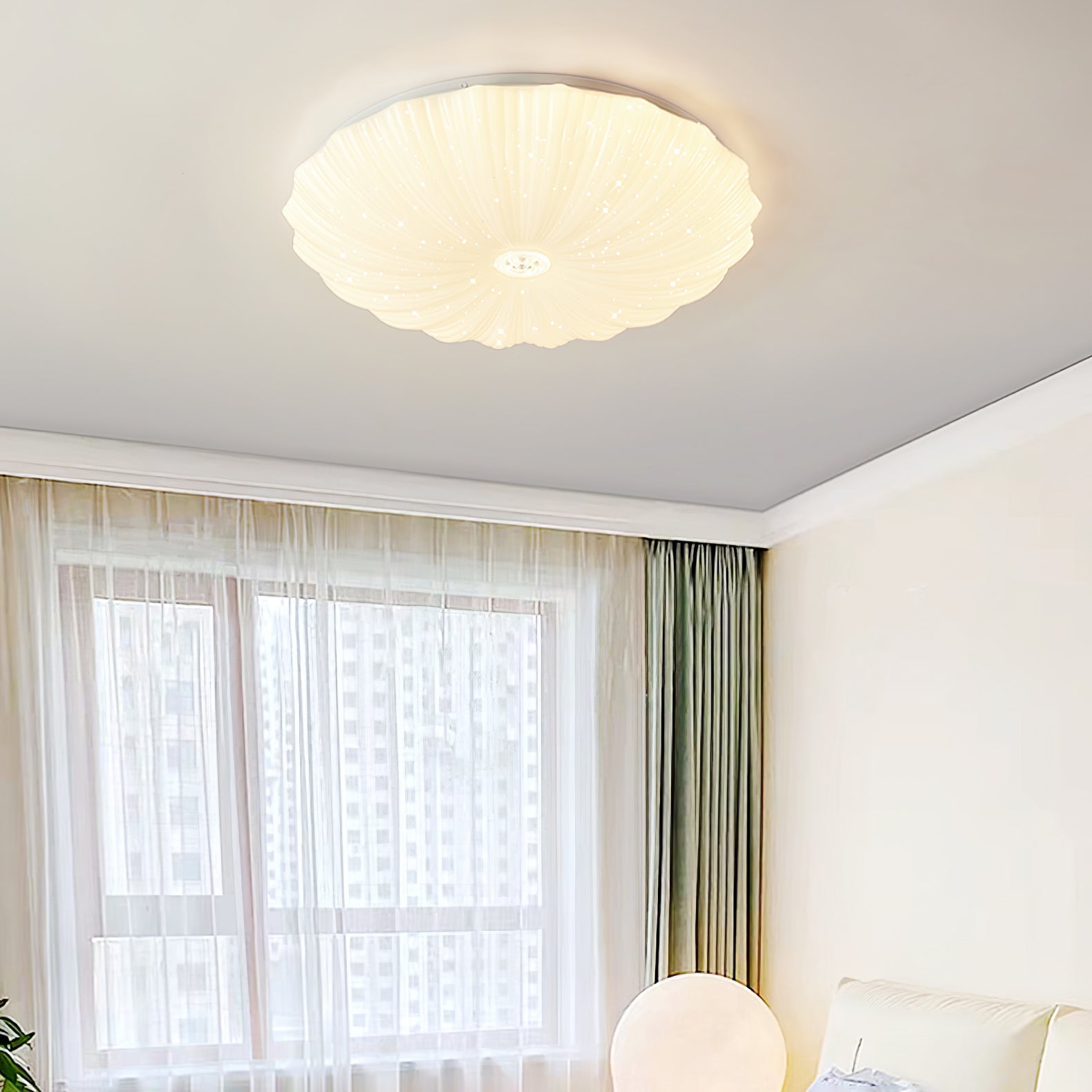 Coloria Nordisch Kunst Muschel Rund Deckenleuchte-Letslighting