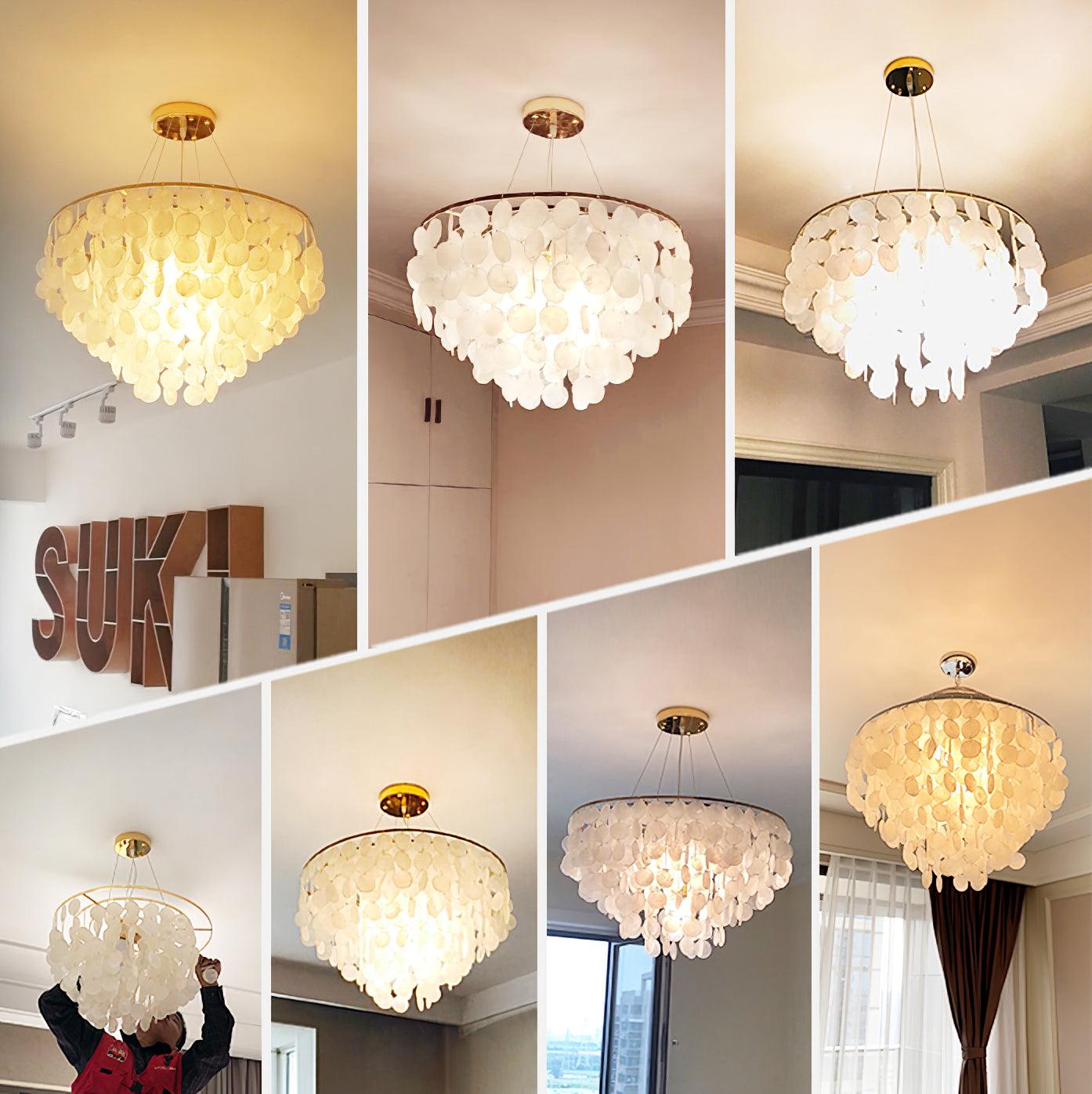Esileth Postmodern Luxus Muschel Windspiel Kronleuchter-Letslighting