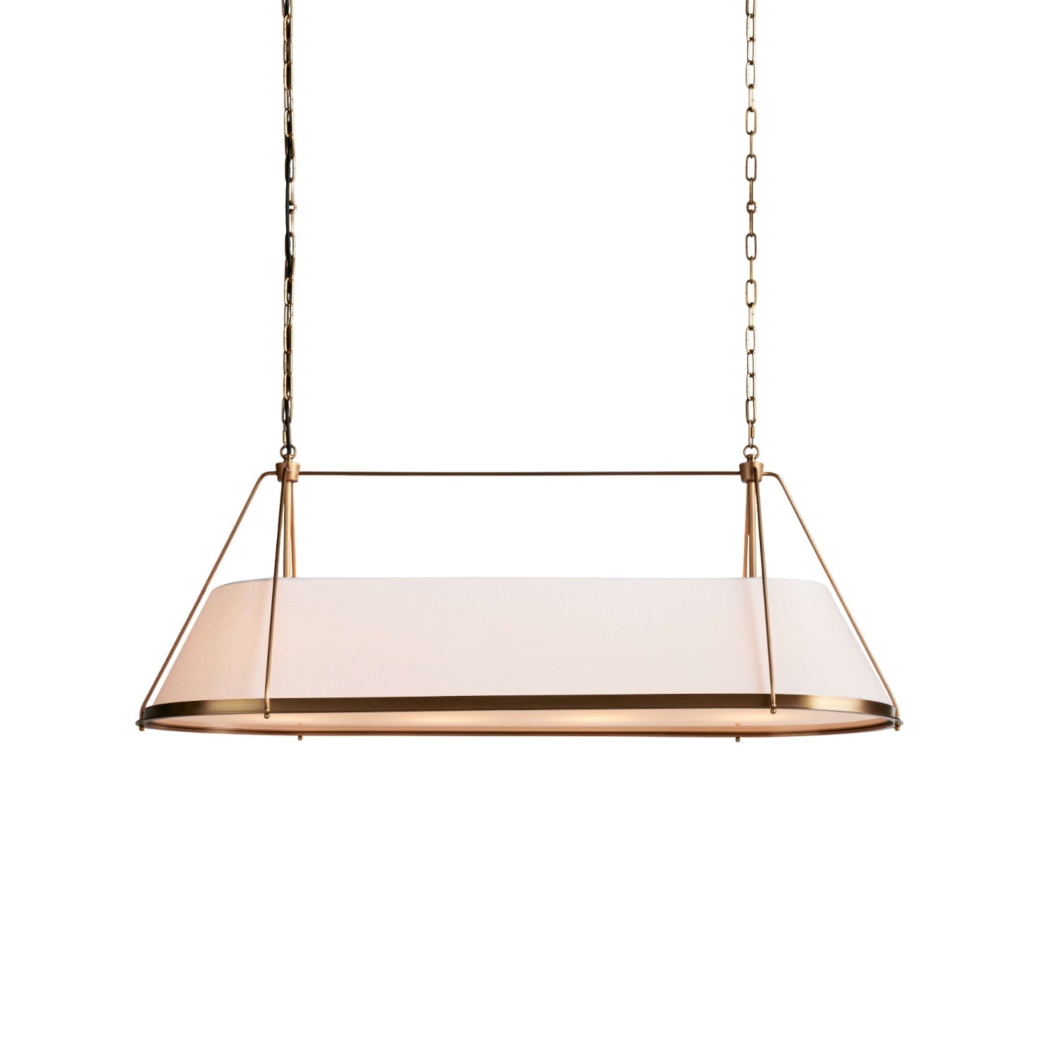 Lysilara Vintage Industrieller Linearer Stoff-Kronleuchter-Letslighting