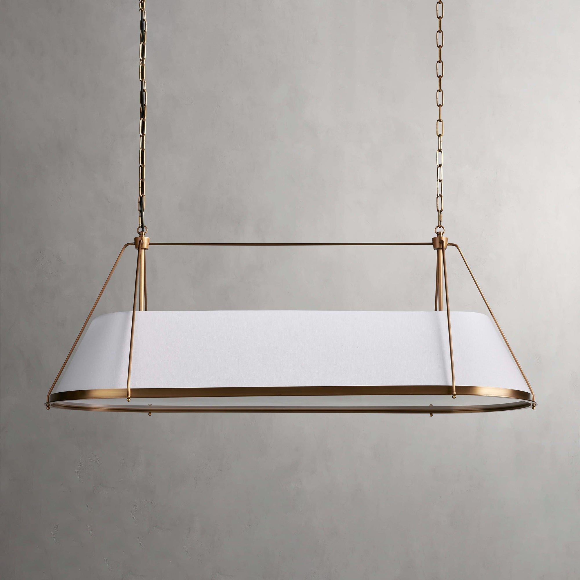 Lysilara Vintage Industrieller Linearer Stoff-Kronleuchter-Letslighting