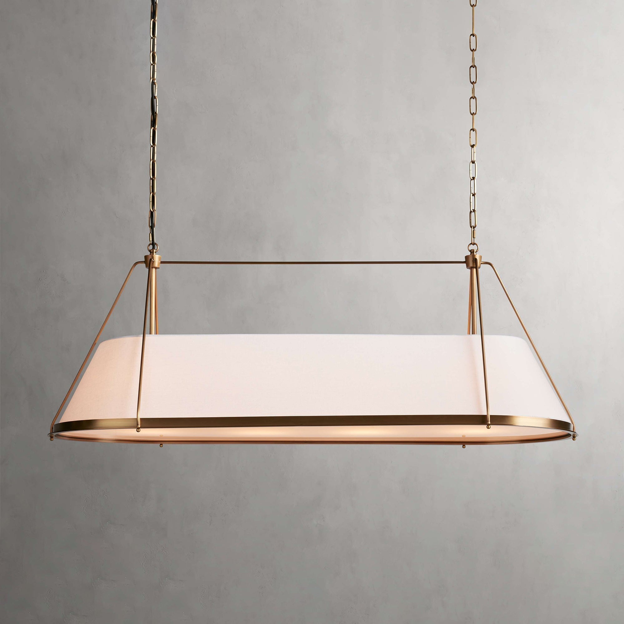 Lysilara Vintage Industrieller Linearer Stoff-Kronleuchter-Letslighting