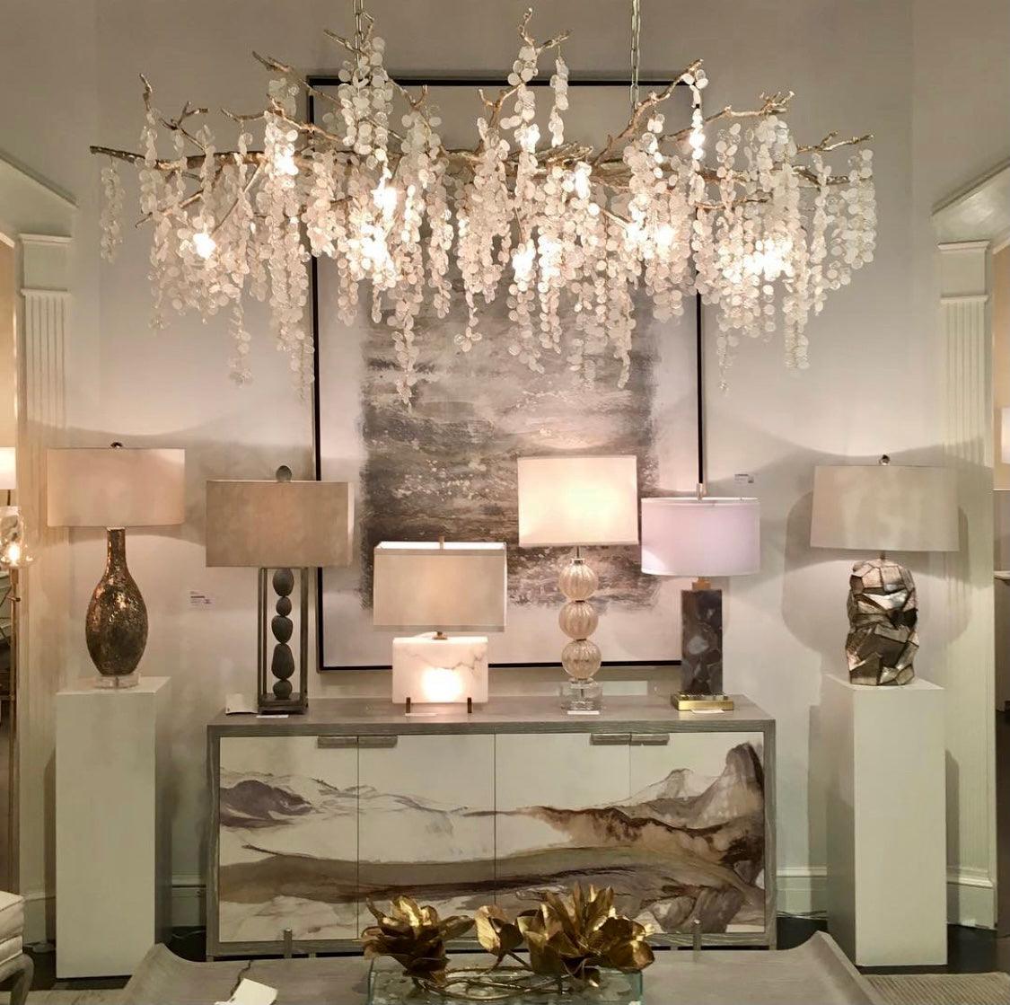 Lustra Pendelleuchte Kristall Tauperle-Letslighting