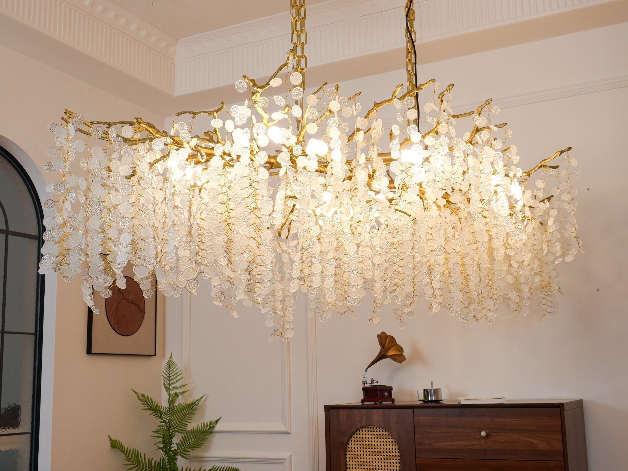Lustra Pendelleuchte Kristall Tauperle-Letslighting