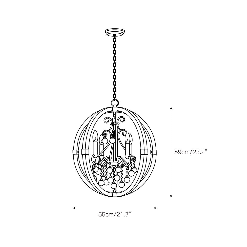 Oltheyra Eleganz Holz Pendelleuchte-Letslighting