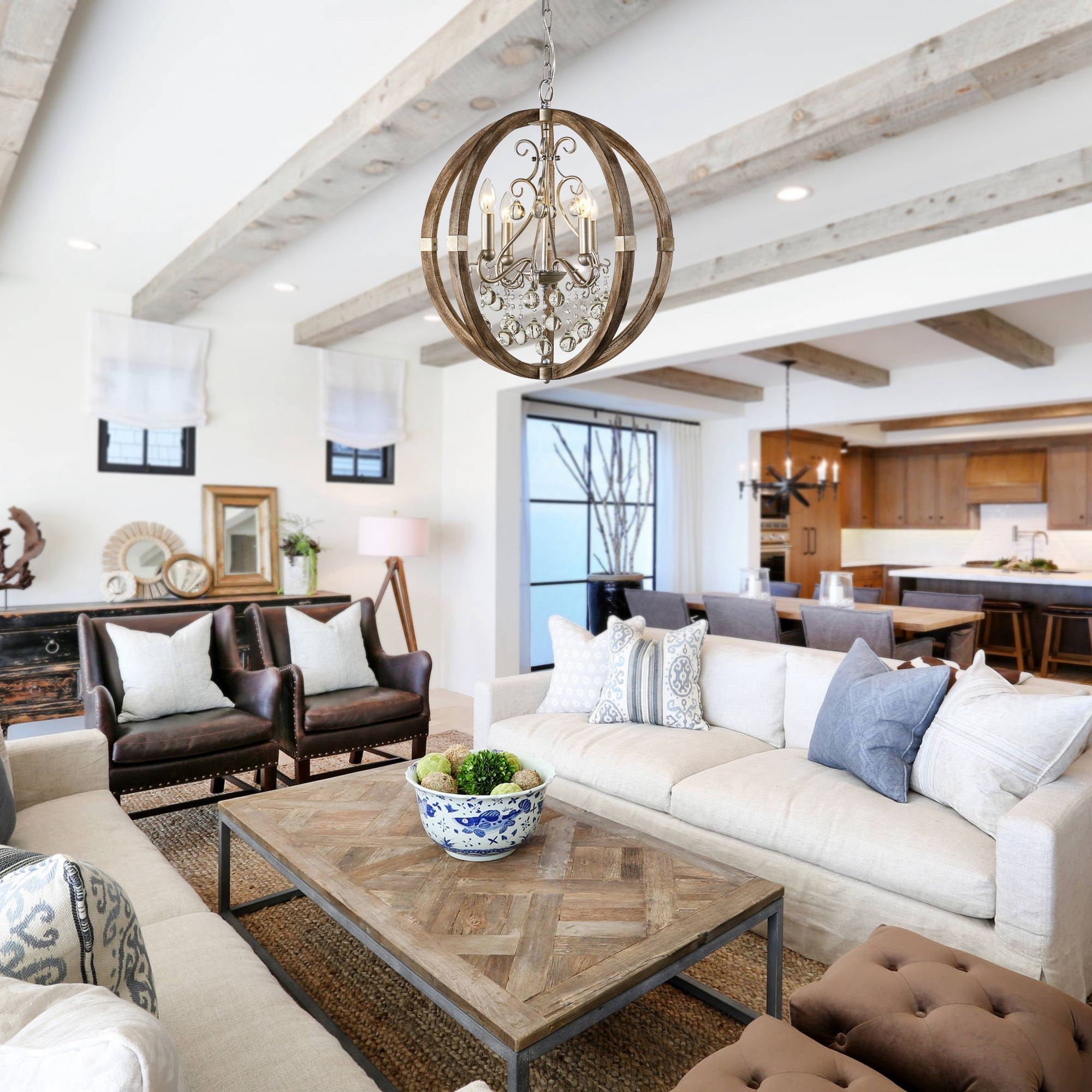 Oltheyra Eleganz Holz Pendelleuchte-Letslighting
