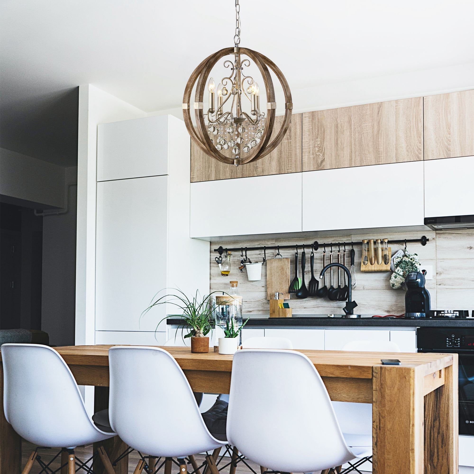 Oltheyra Eleganz Holz Pendelleuchte-Letslighting