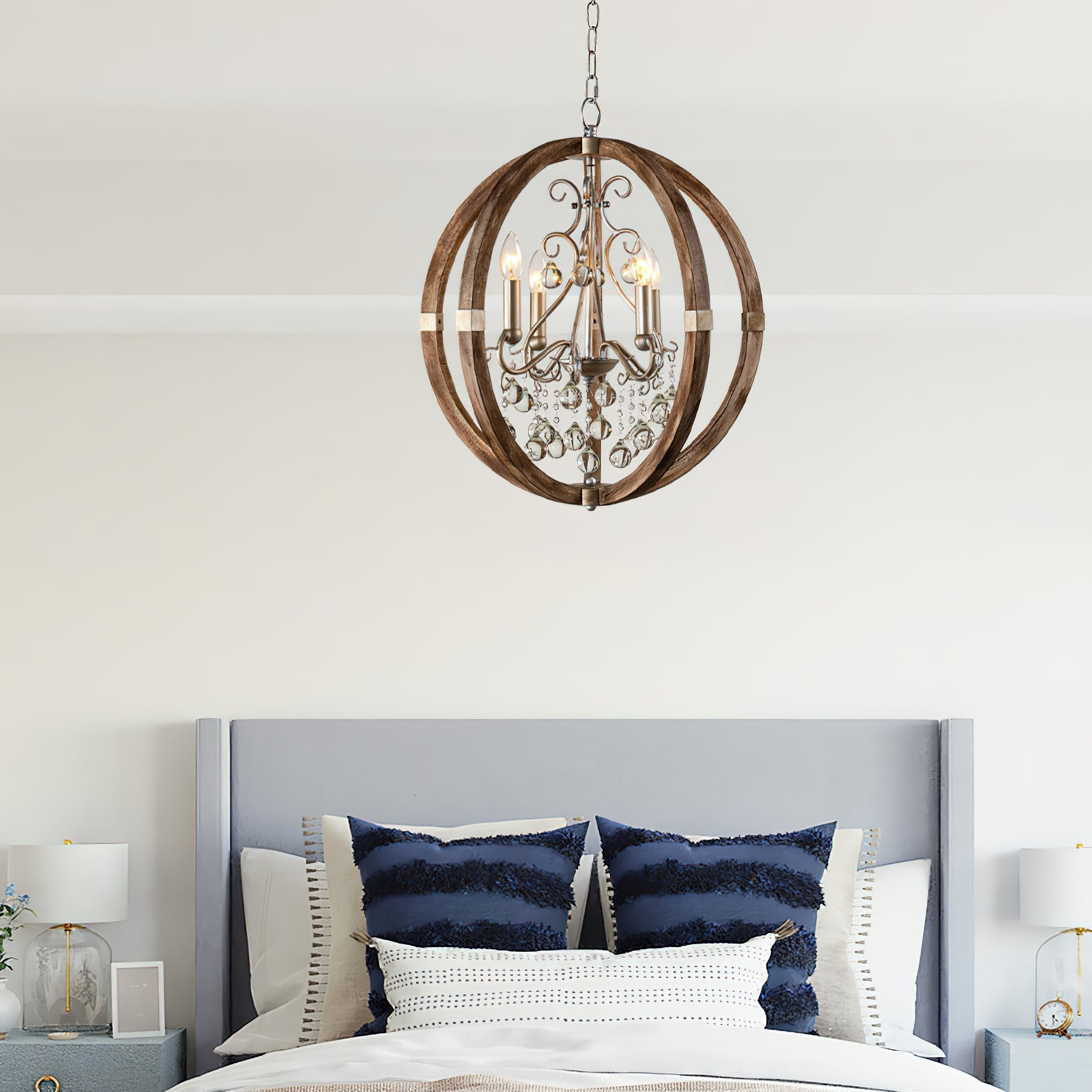 Oltheyra Eleganz Holz Pendelleuchte-Letslighting