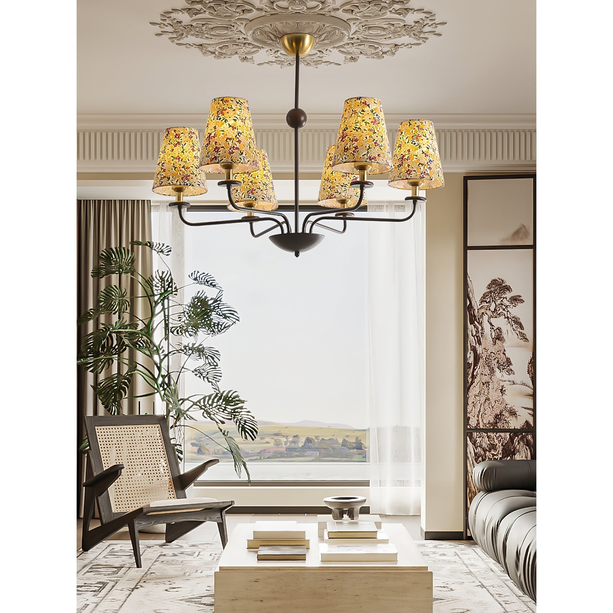 Aurmaren Vintage Industrieller Stoff-Kronleuchter-Letslighting