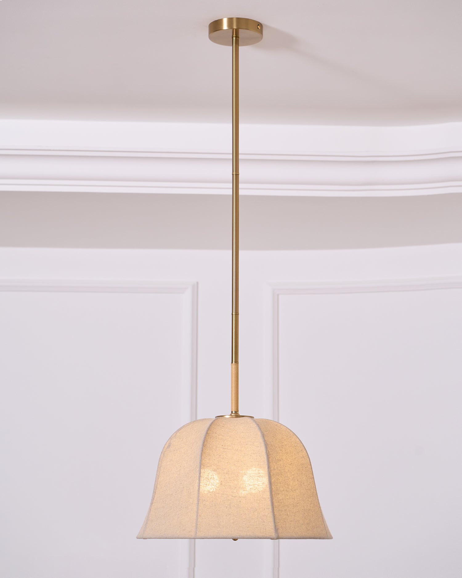 Fiora Vintage Stoff Pendelleuchte Lampe-Letslighting
