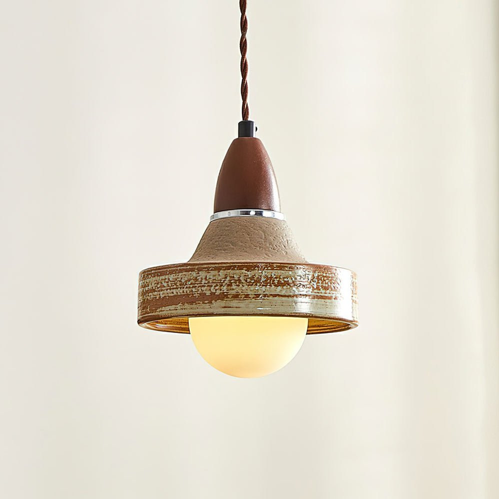 Sierra Premium Nordic Art Keramik Holz Pendelleuchte-Letslighting