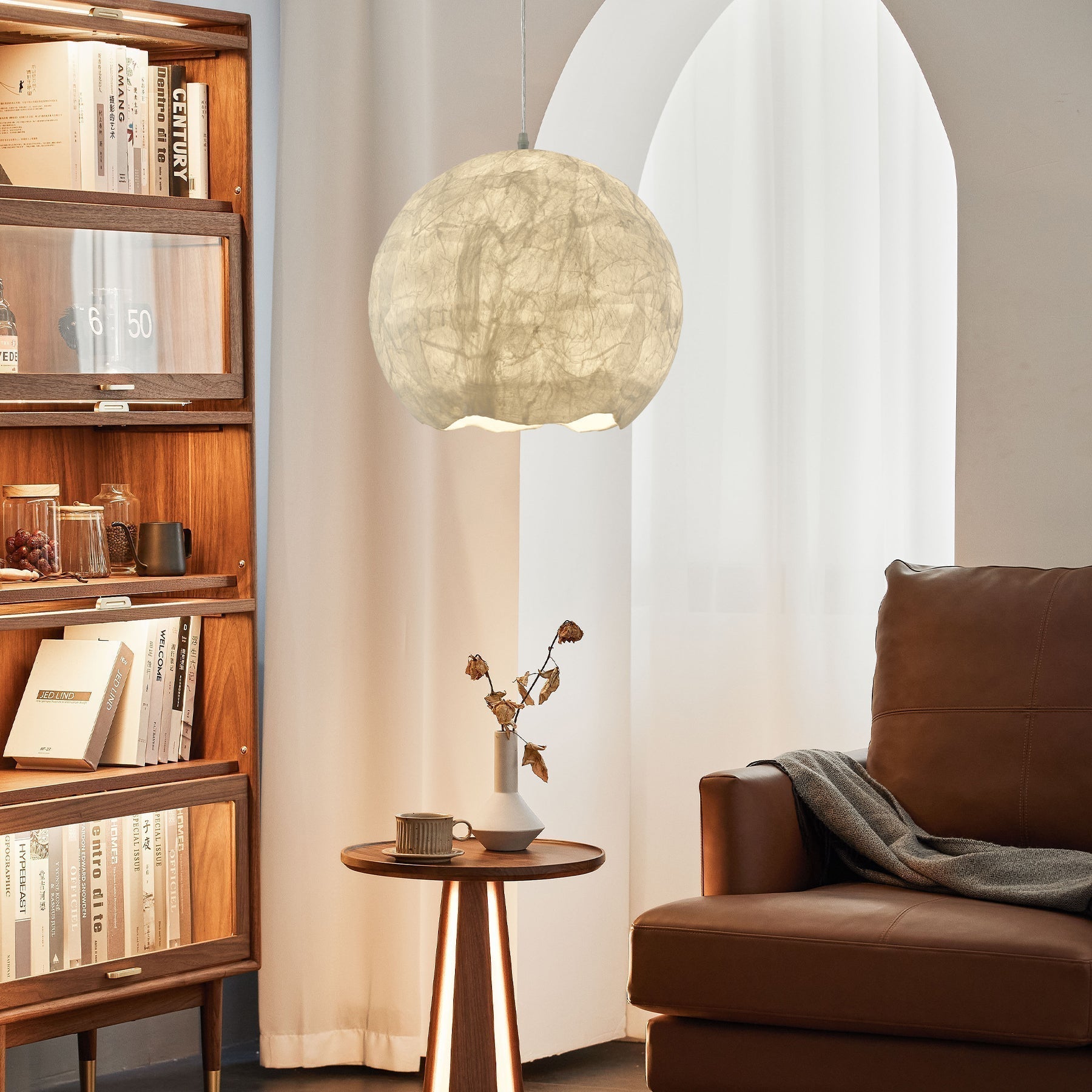 Nest Organisch Seide Pendelleuchte-Letslighting